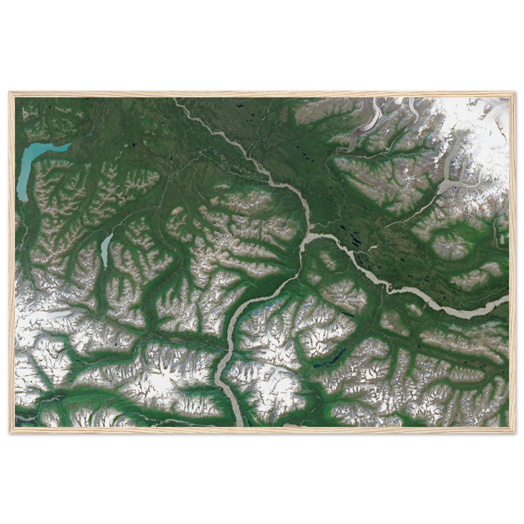 Wrangell–St. Elias National Park Natural Earth Print - Ink And Atlas
