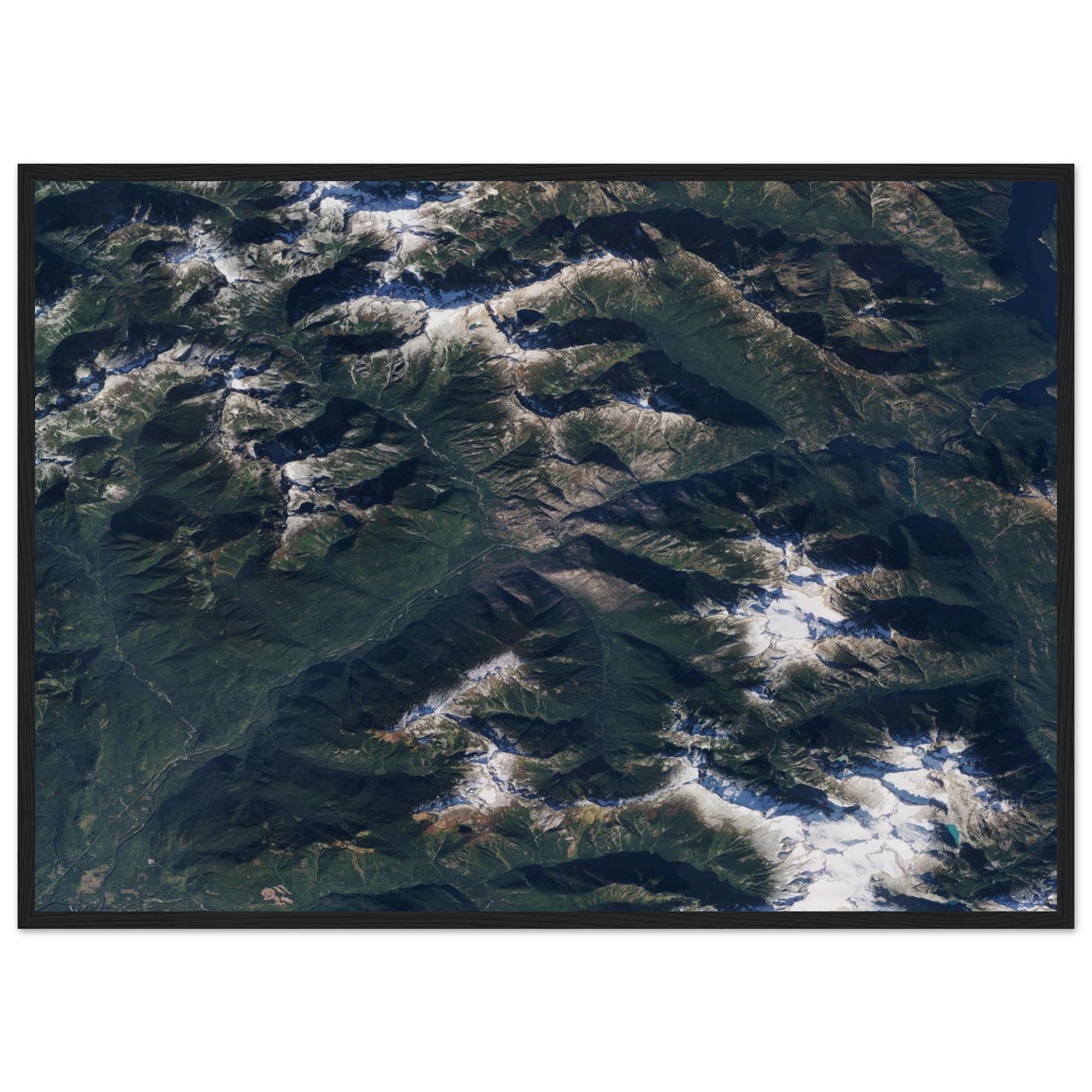 North Cascades National Park Natural Earth Print - Ink And Atlas