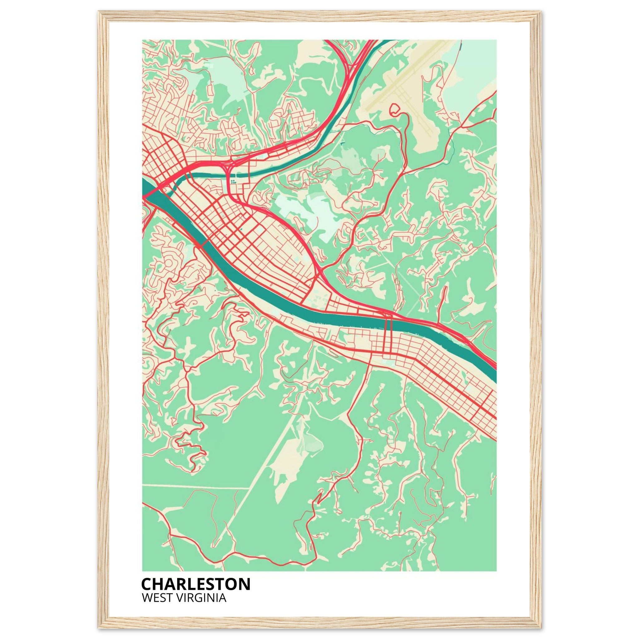 charleston modern city map 
