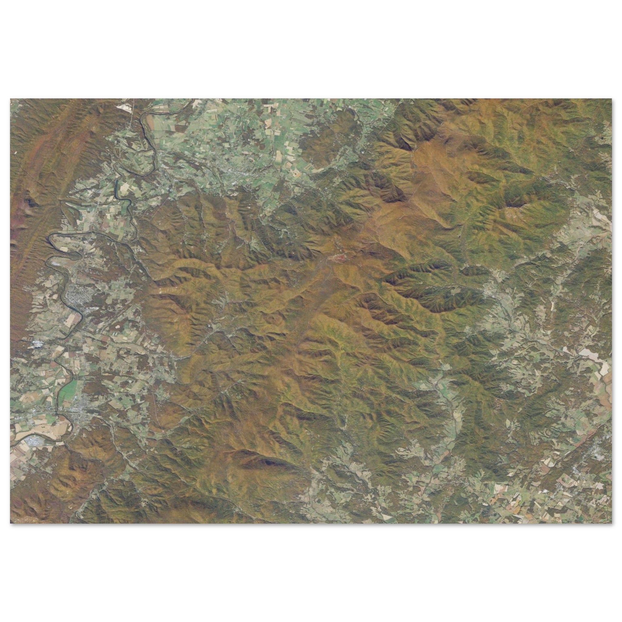 Shenandoah National Park Natural Earth Print - Ink And Atlas
