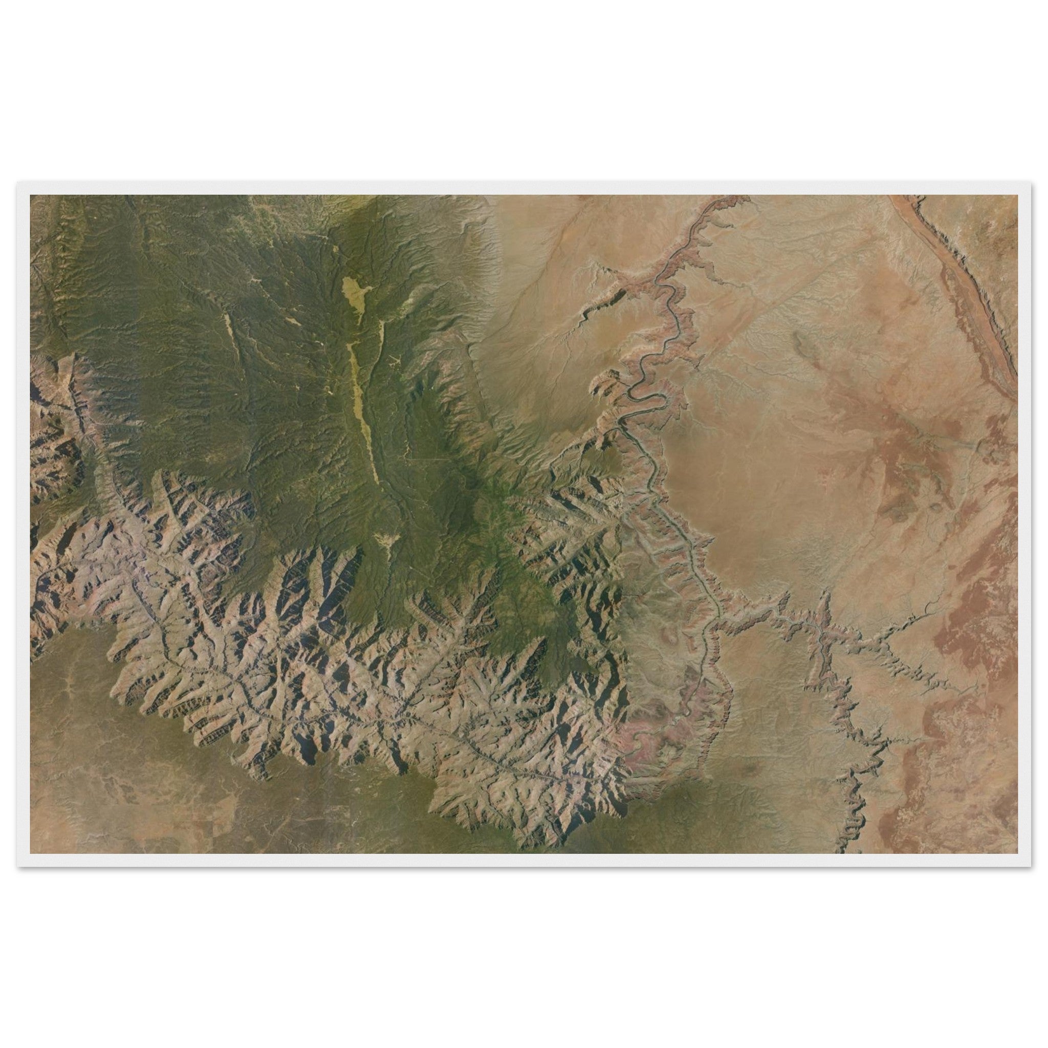 Grand Canyon National Park Natural Earth Print - Ink And Atlas