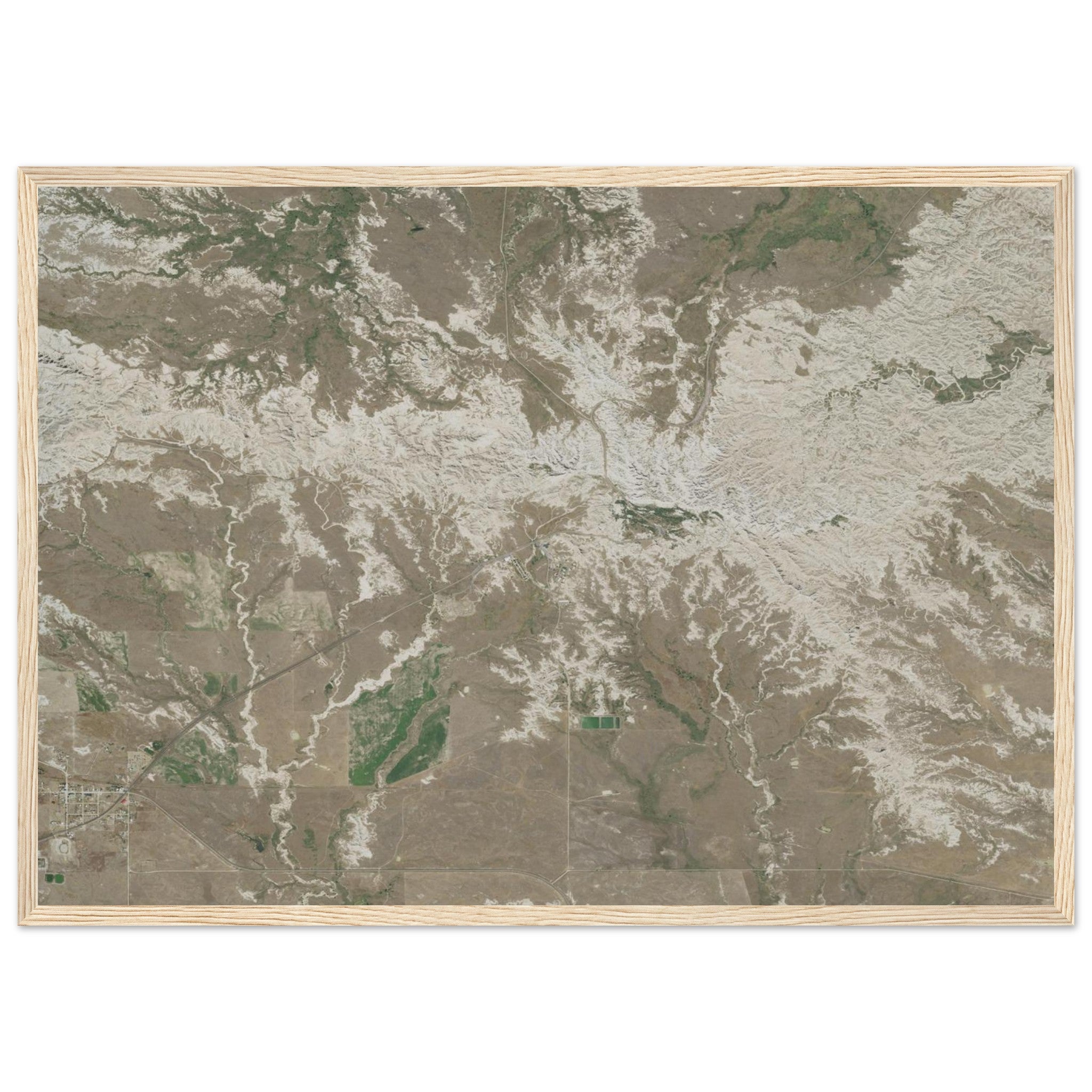Badlands National Park Natural Earth Print - Ink And Atlas