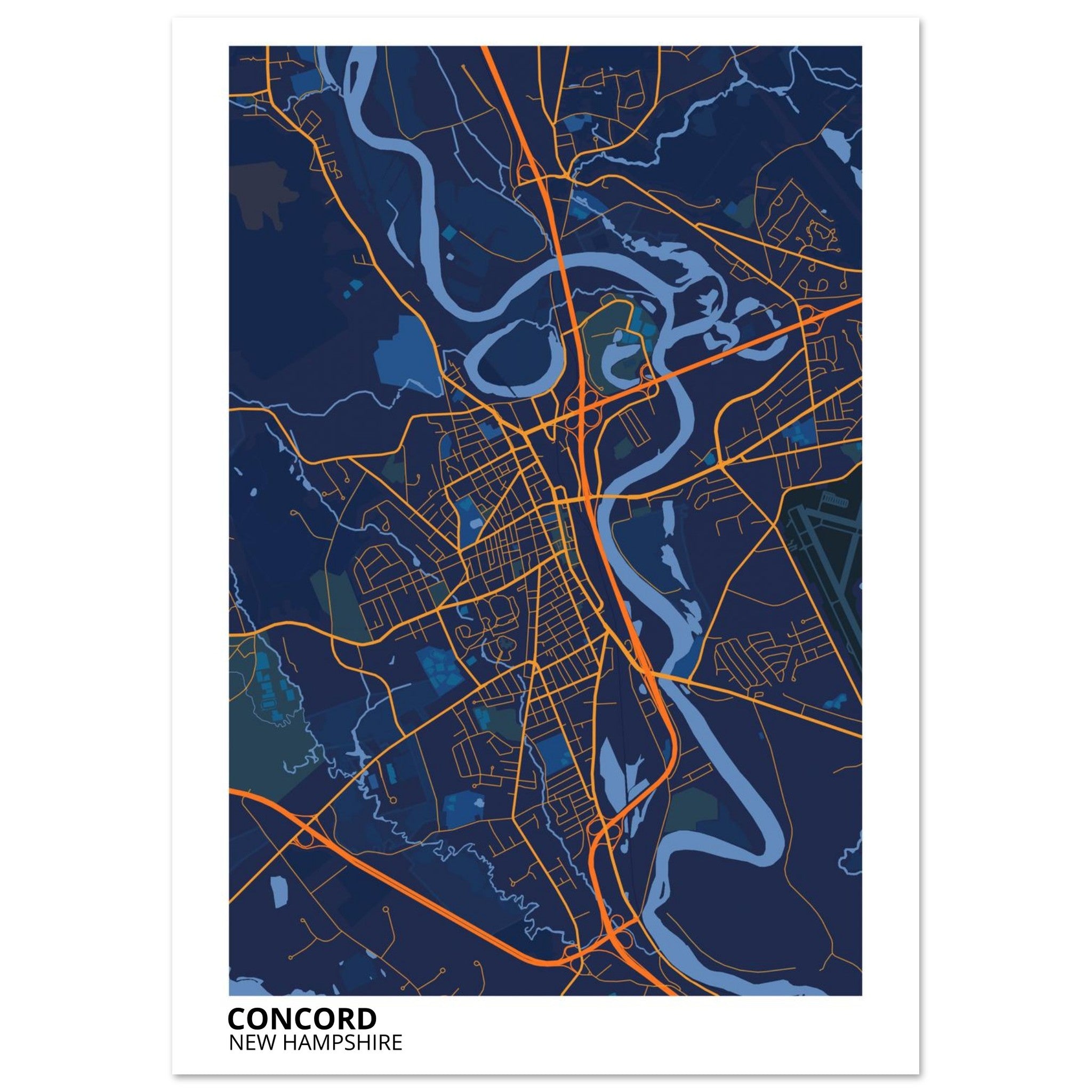 concord modern city map 