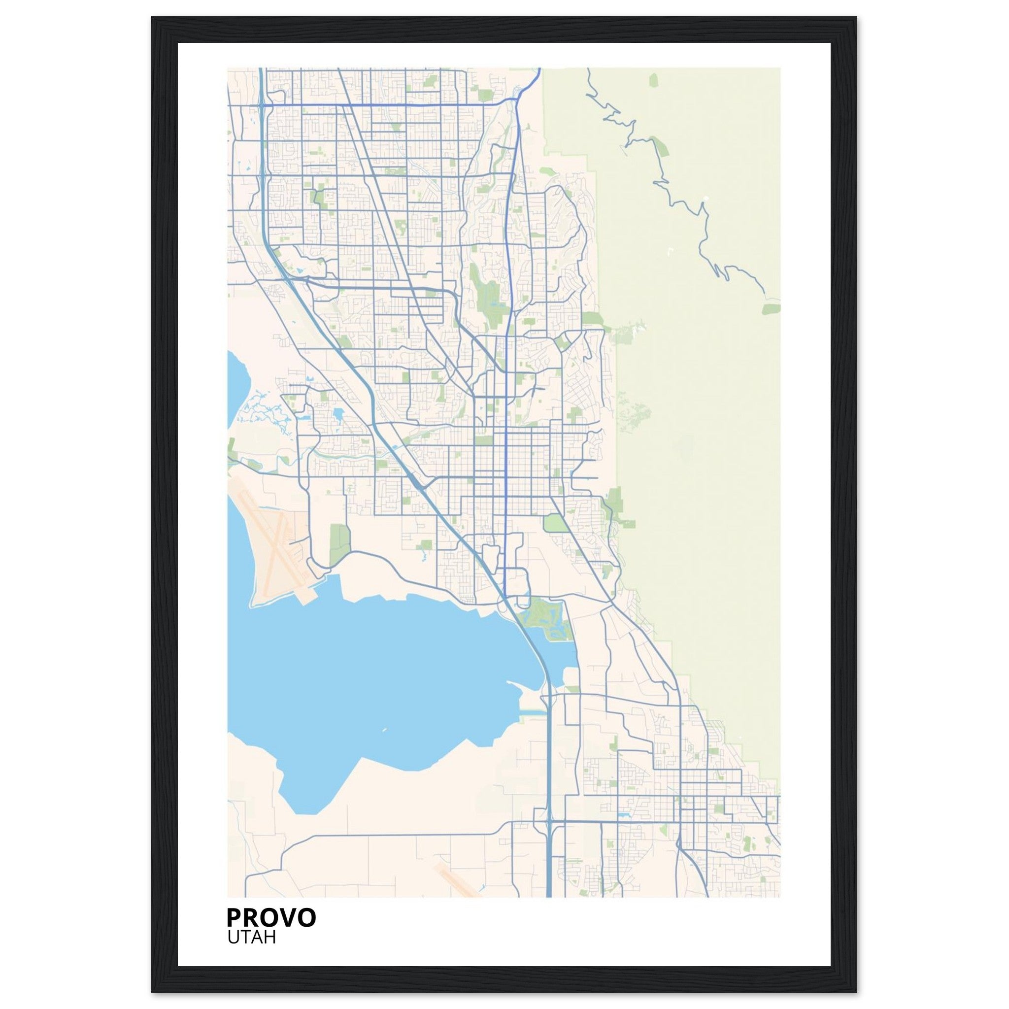 provo map poster print