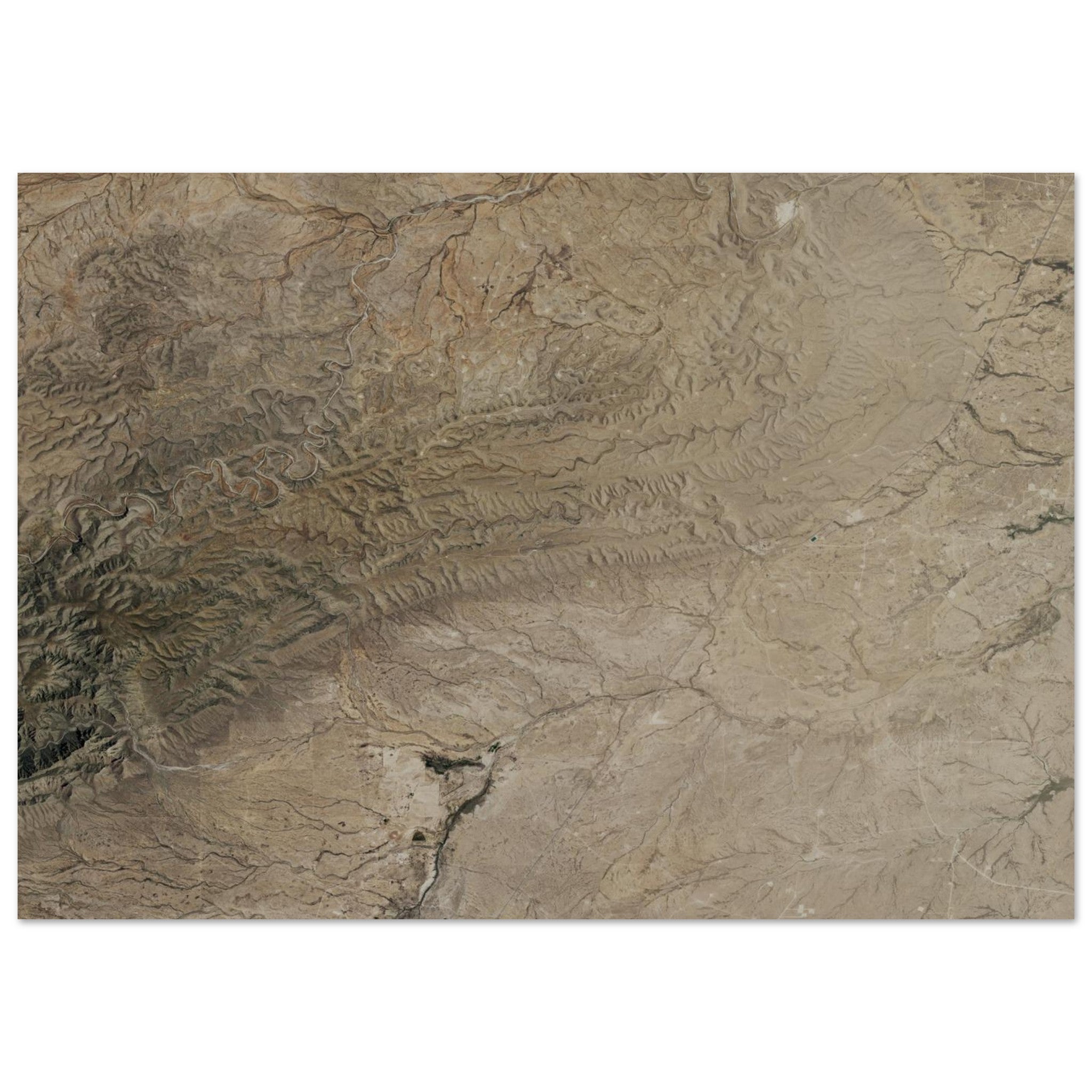 Carlsbad Caverns National Park Natural Earth Print - Ink And Atlas