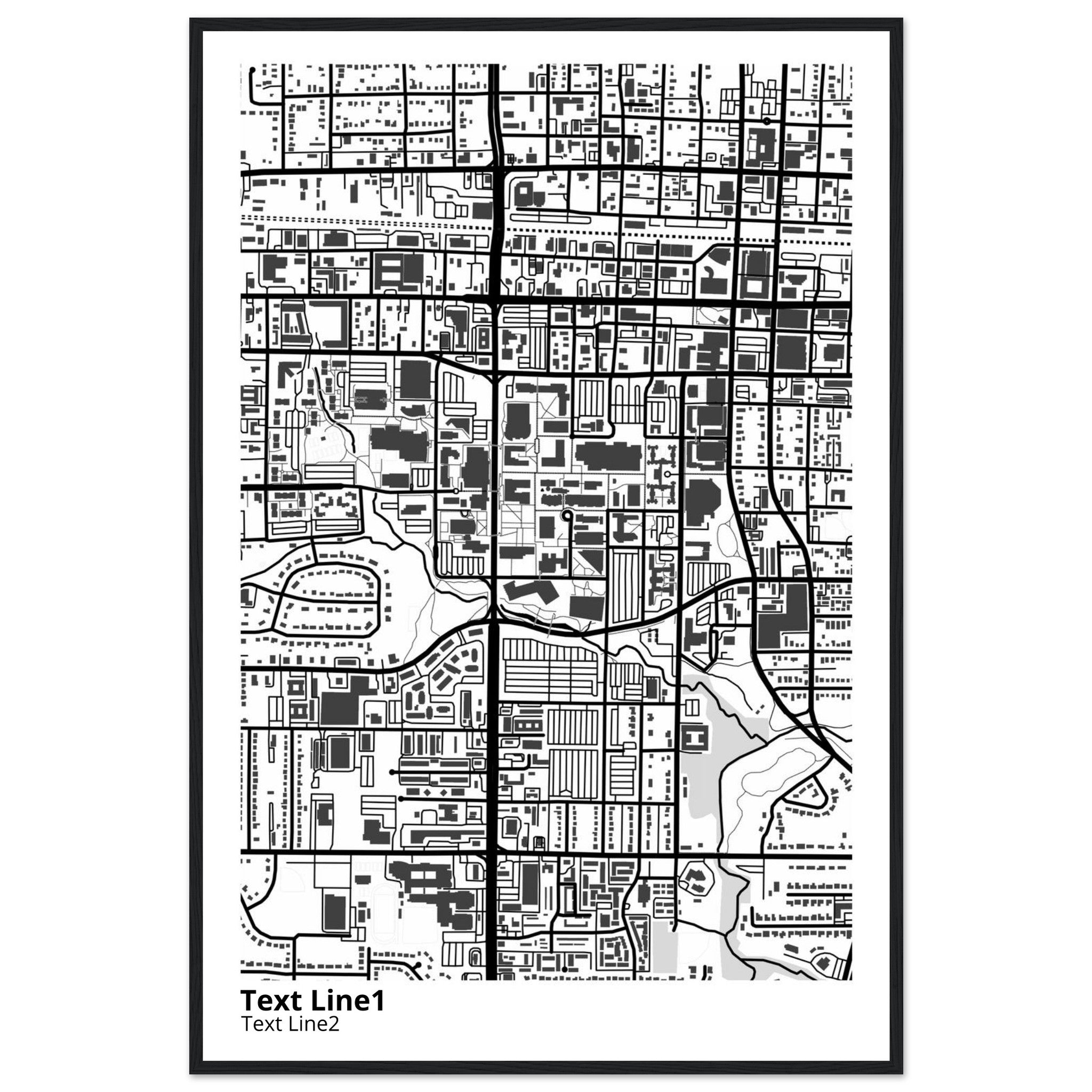 The University of Texas Arlington Campus Map Poster | Graduation Gift - Ink And Atlas