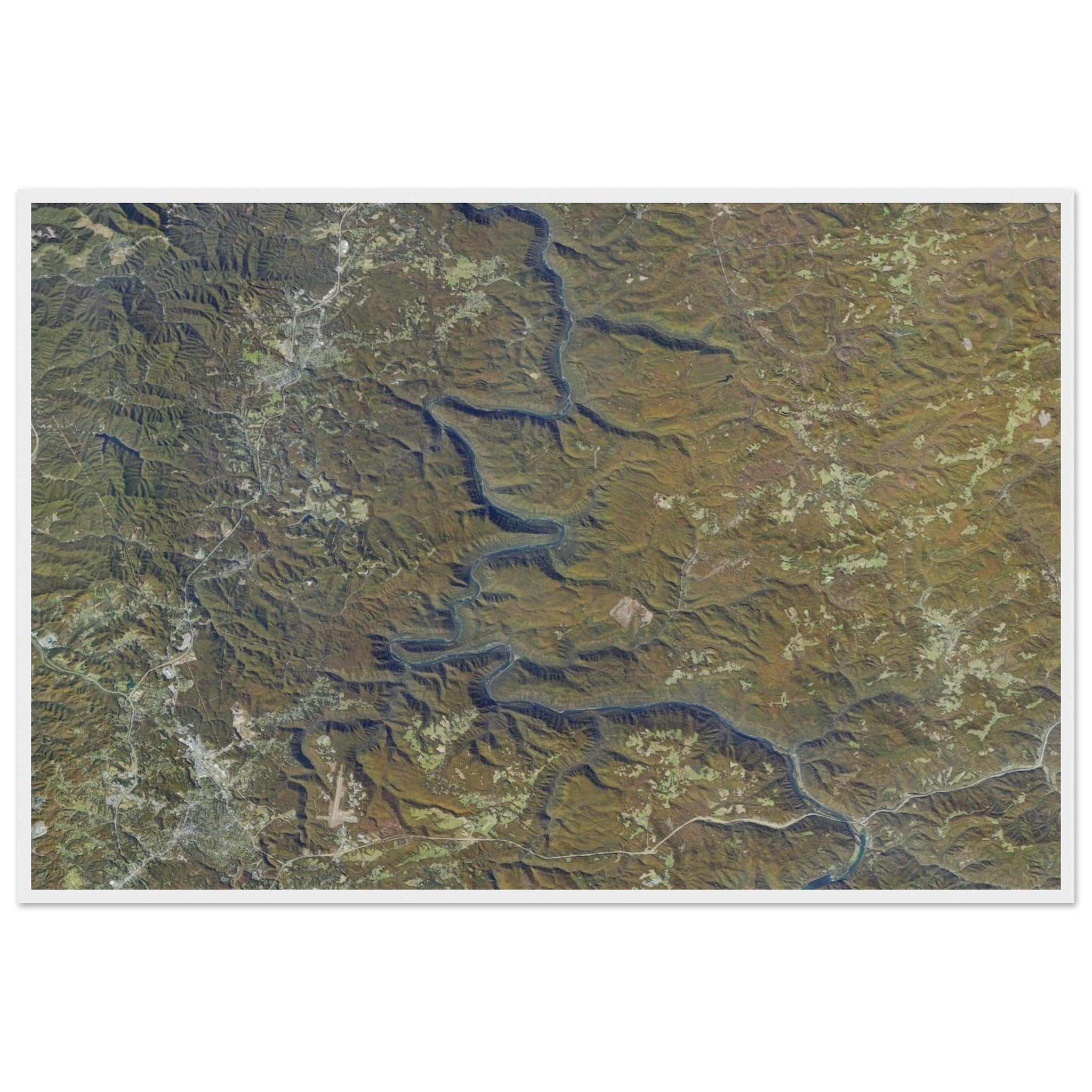 New River Gorge National Park Natural Earth Print - Ink And Atlas
