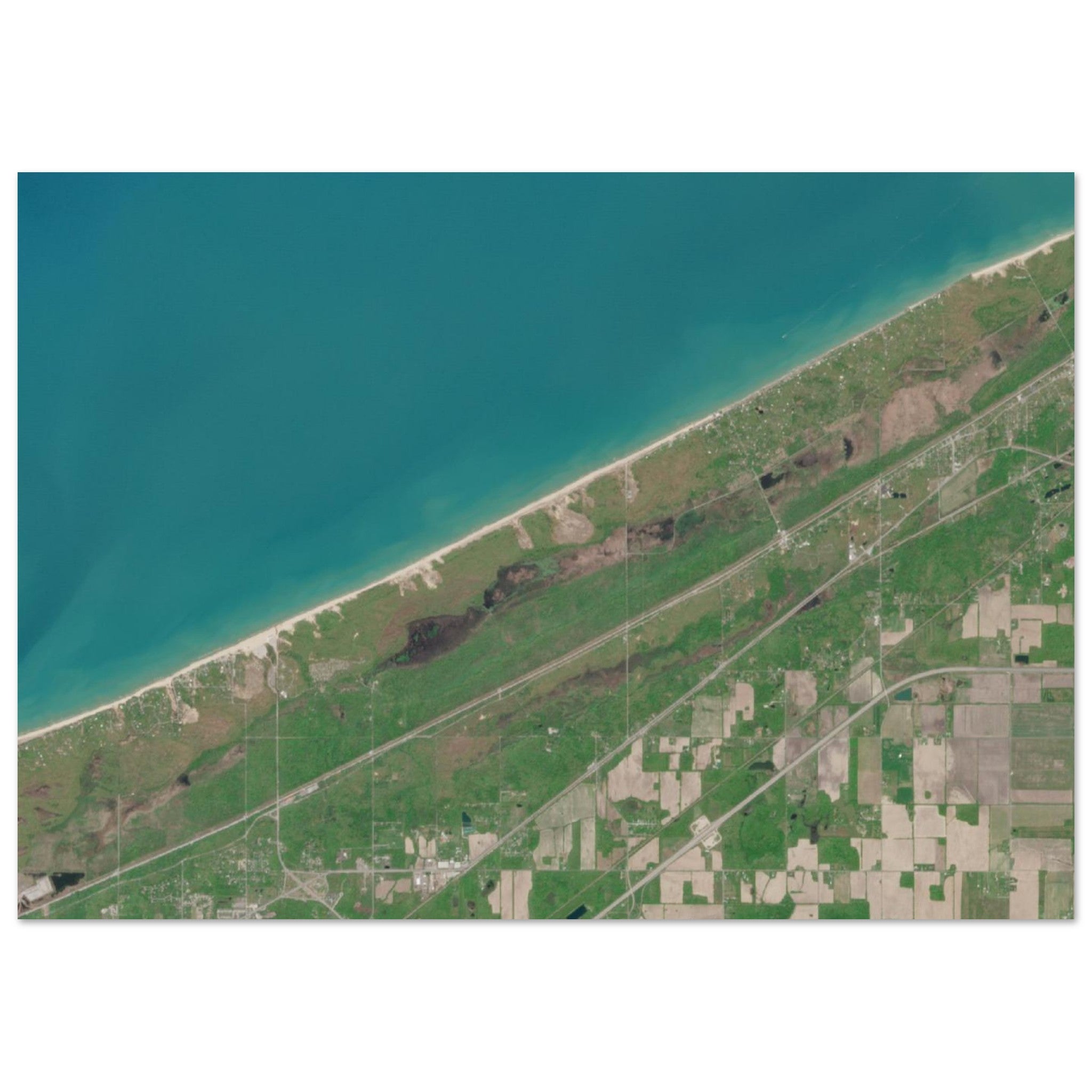Indiana Dunes National Park Natural Earth Print - Ink And Atlas