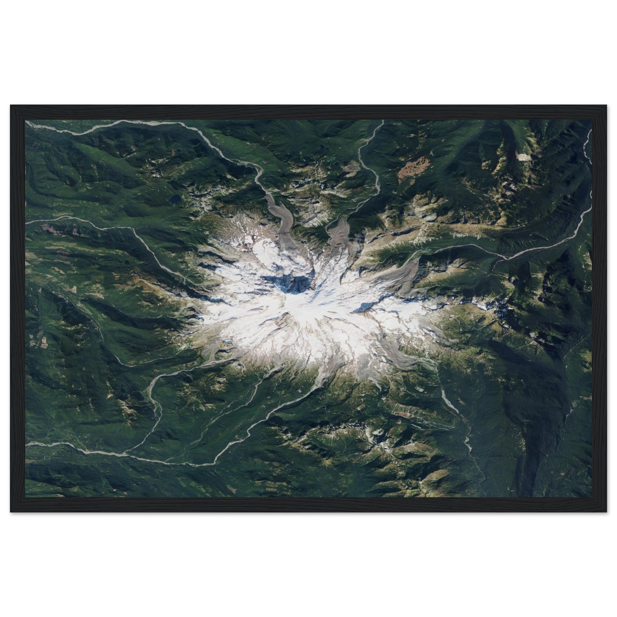 Mount Rainier National Park Natural Earth Print - Ink And Atlas