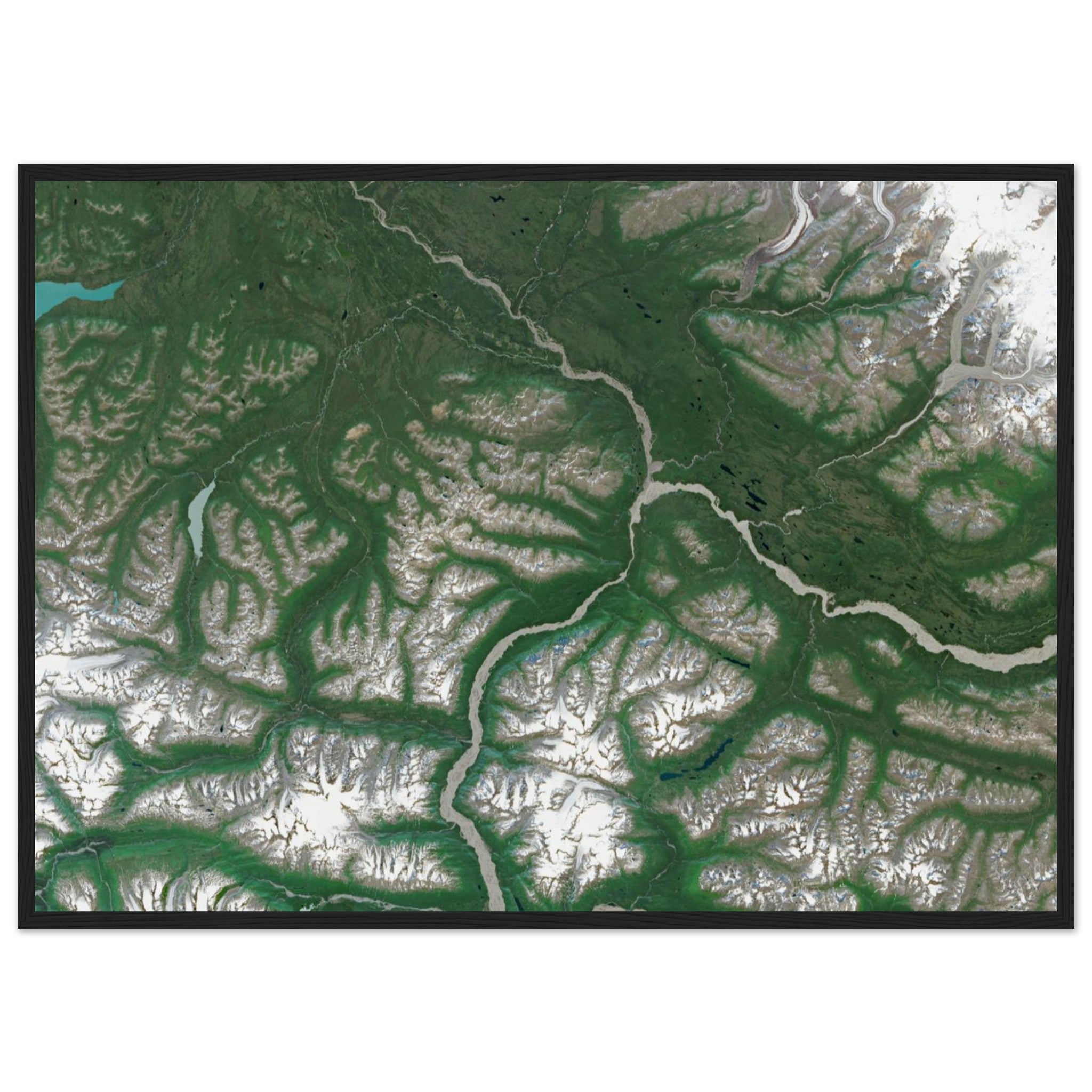 Wrangell–St. Elias National Park Natural Earth Print - Ink And Atlas