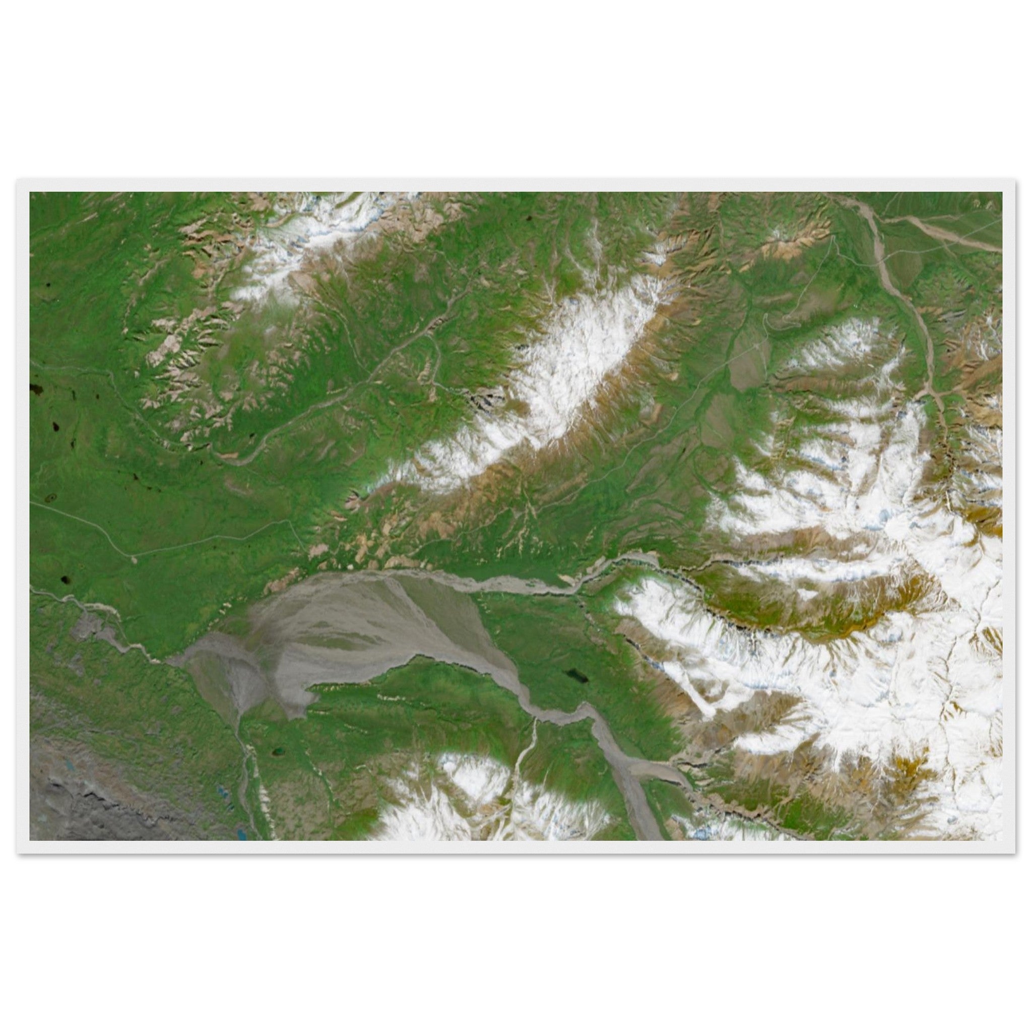 Denali National Park Natural Earth Print - Ink And Atlas