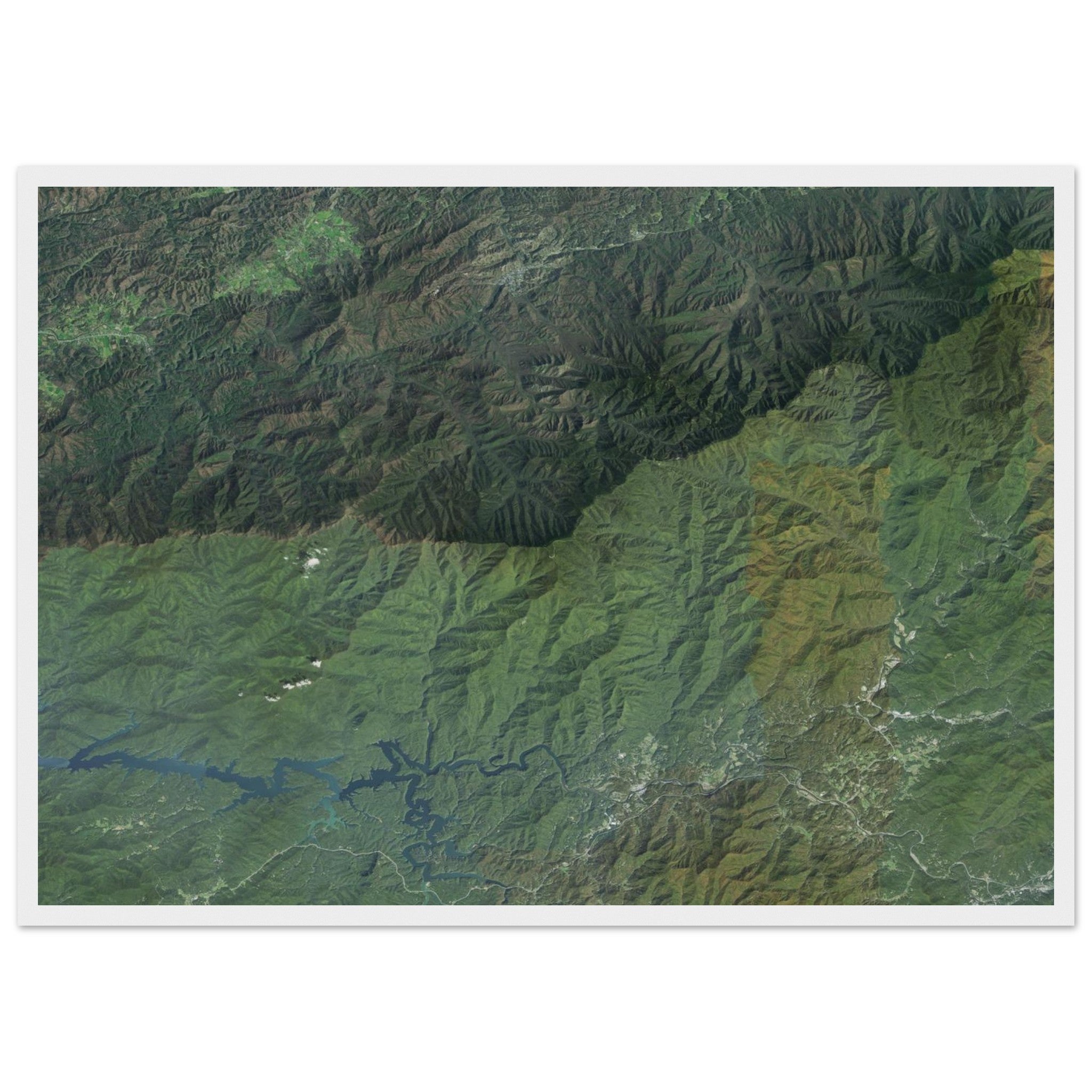 Great Smoky Mountains National Park Natural Earth Print - Ink And Atlas
