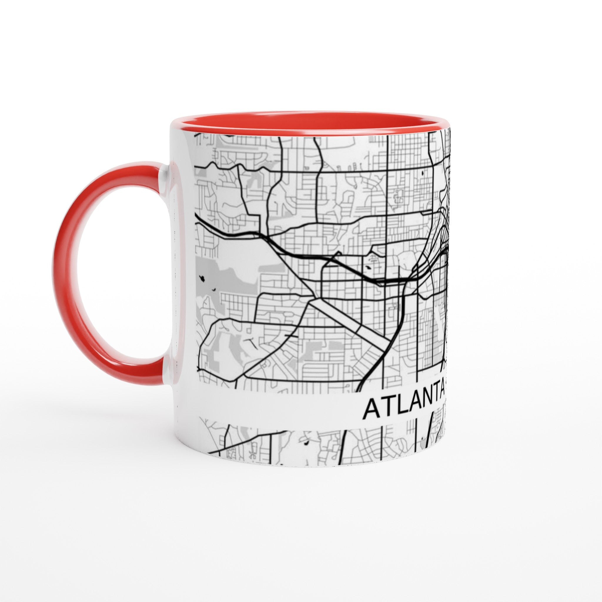 Atlanta Georgia Modern City Map Mug (11oz) - Ink And Atlas