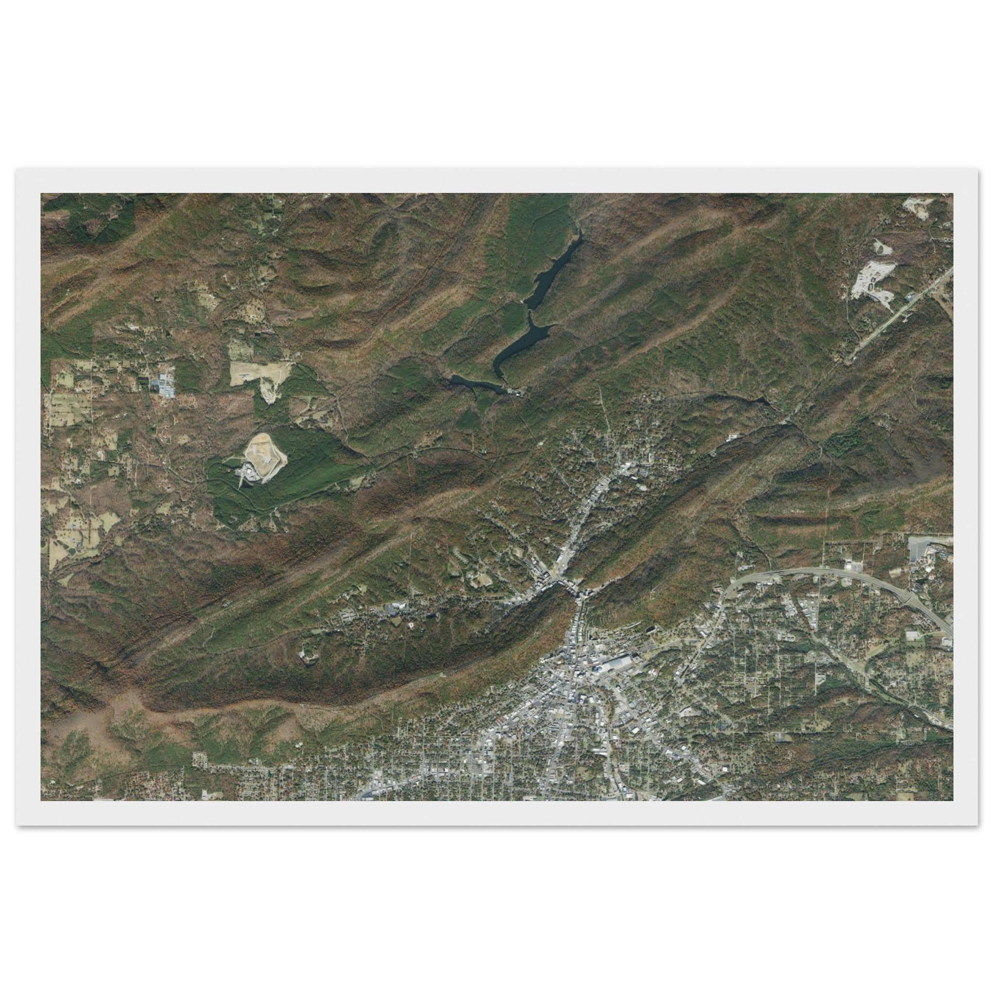 Hot Springs National Park Natural Earth Print - Ink And Atlas
