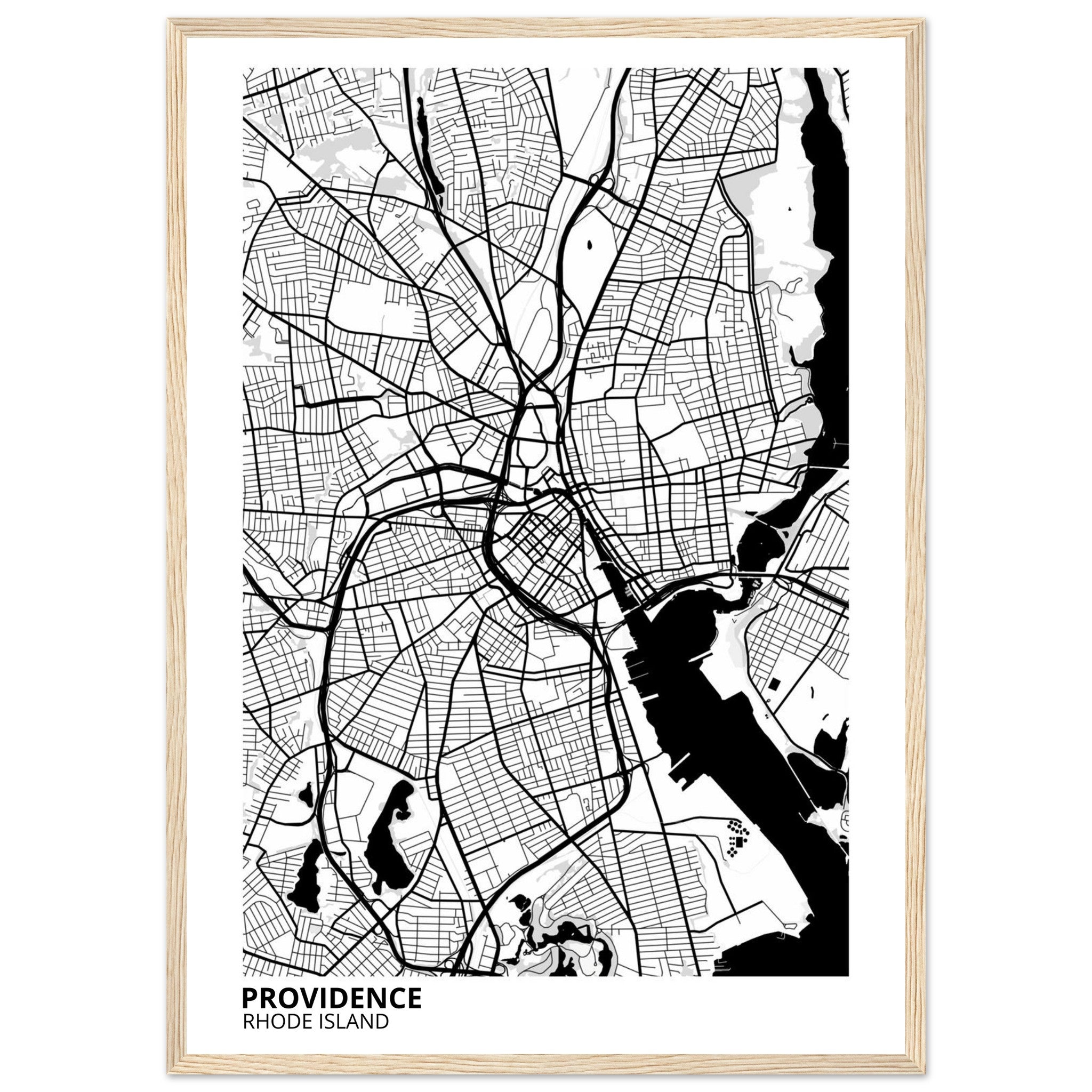 providence map poster print