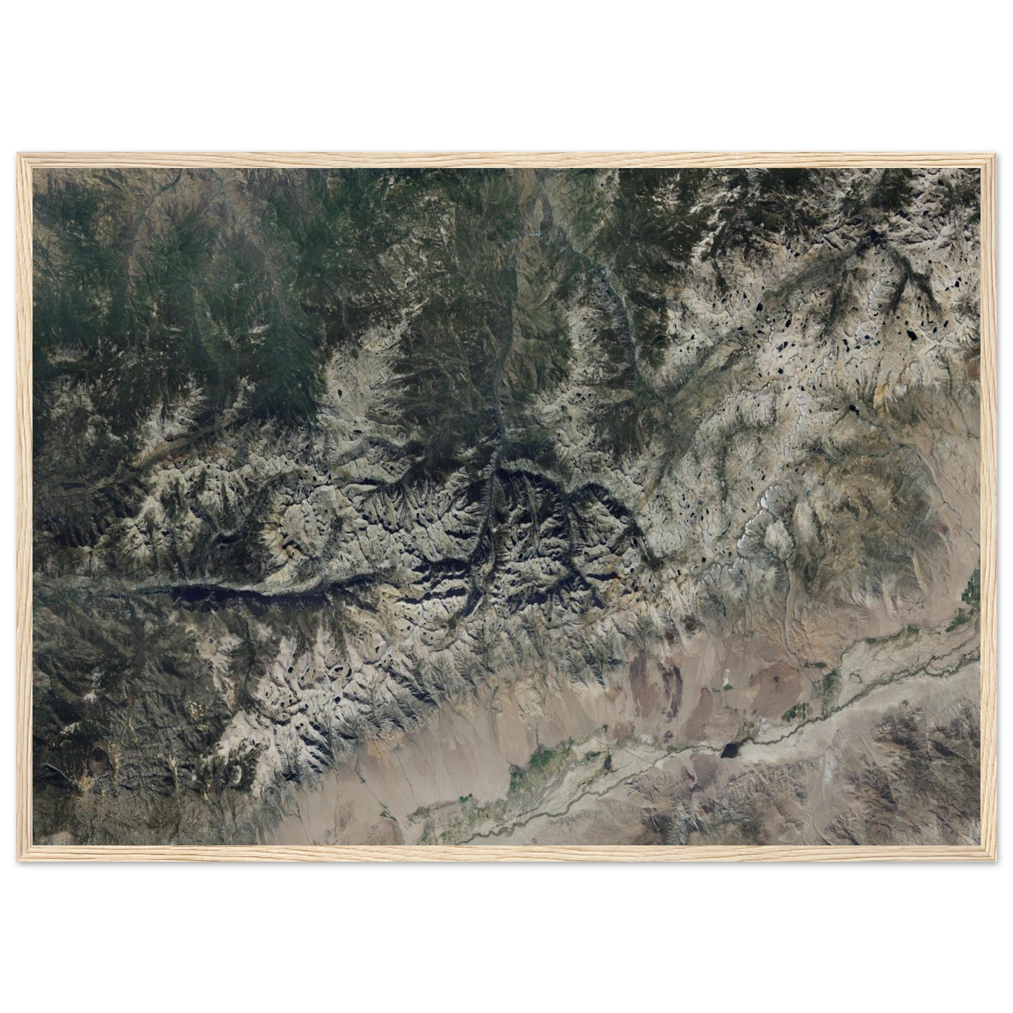 Kings Canyon National Park Natural Earth Print - Ink And Atlas