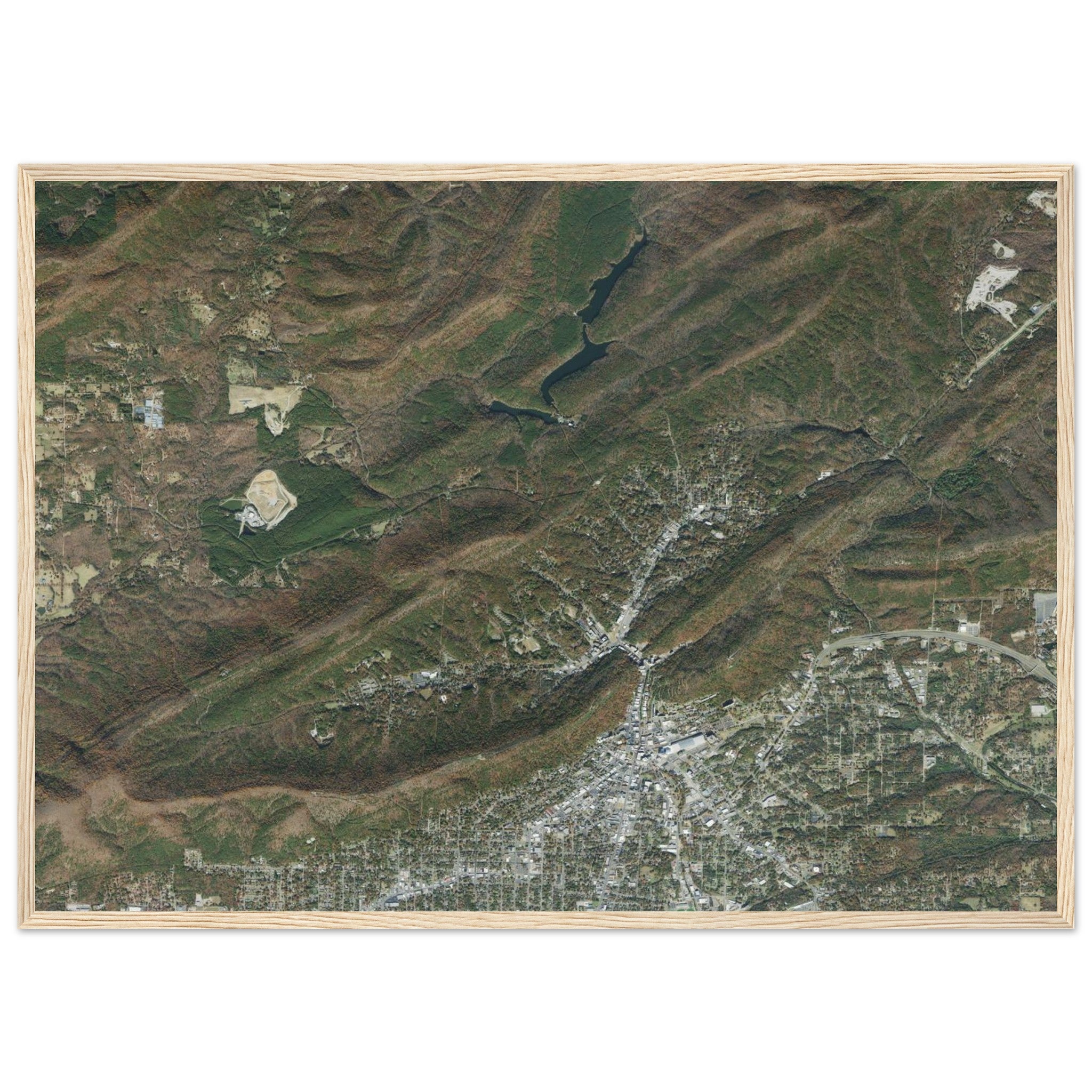 Hot Springs National Park Natural Earth Print - Ink And Atlas