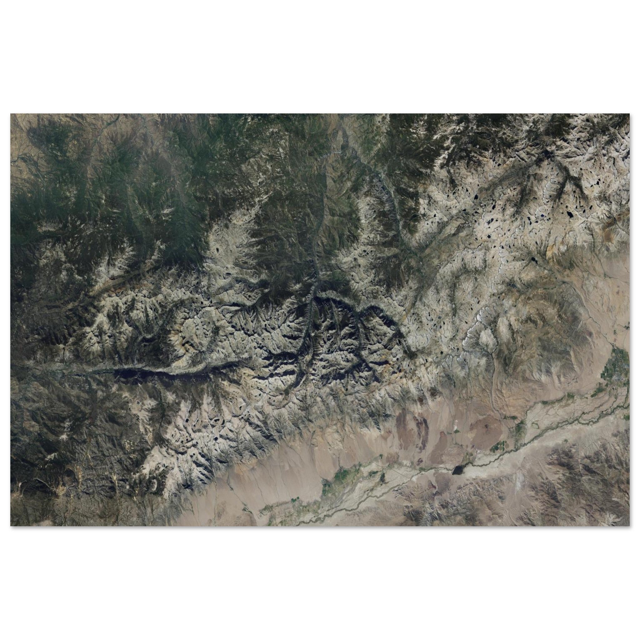 Kings Canyon National Park Natural Earth Print - Ink And Atlas