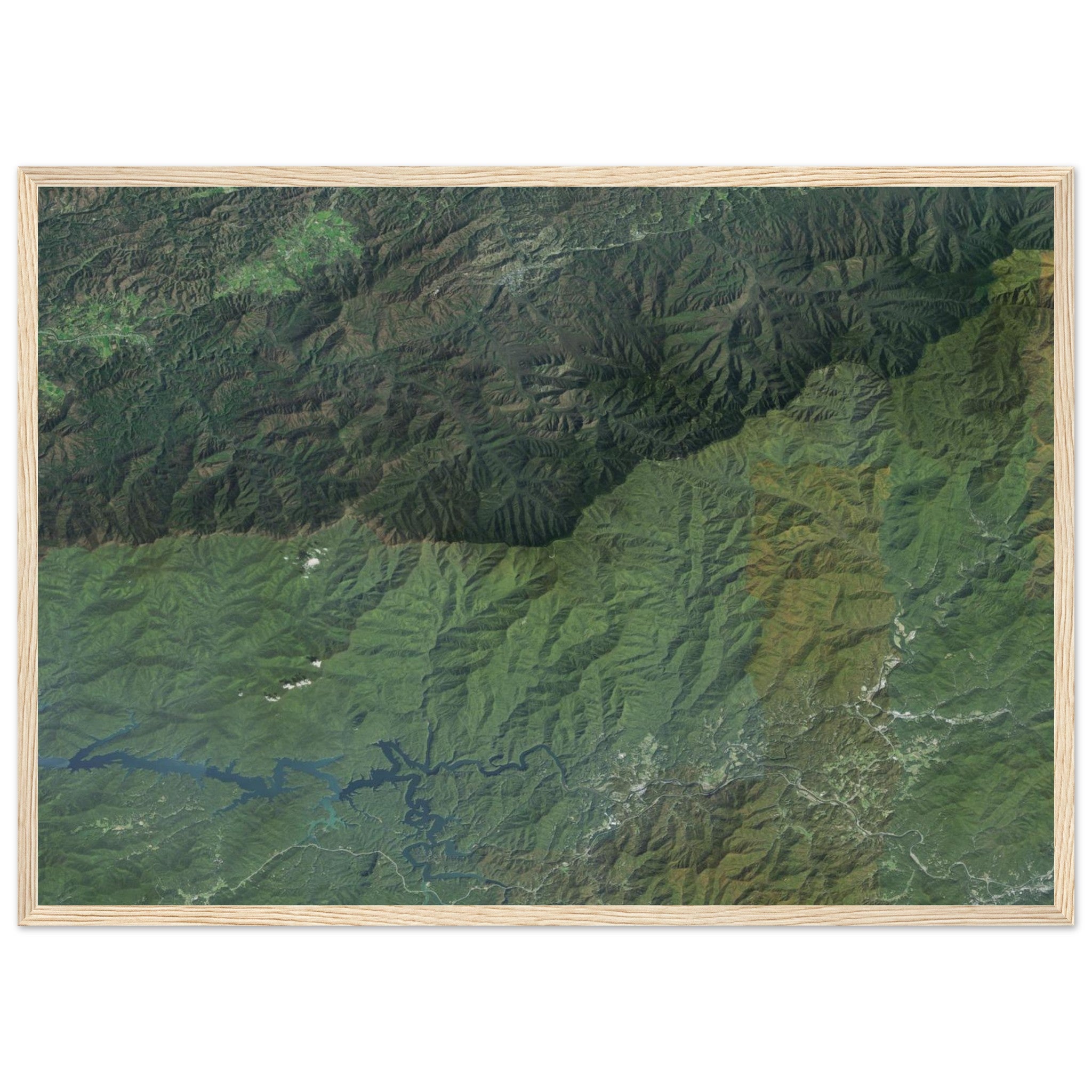Great Smoky Mountains National Park Natural Earth Print - Ink And Atlas
