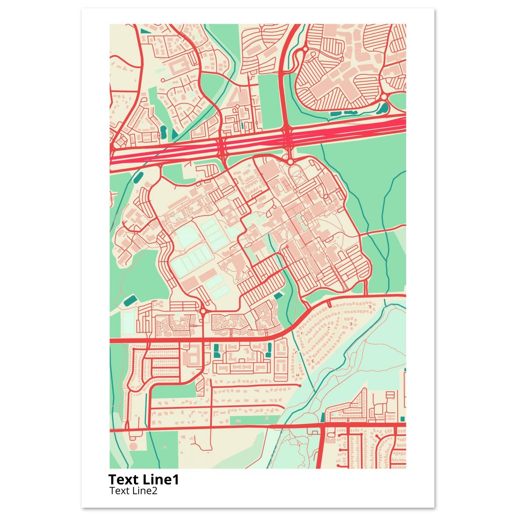 The University of Texas San Antonio Campus Map Poster | Alumni Gift - Ink And Atlas