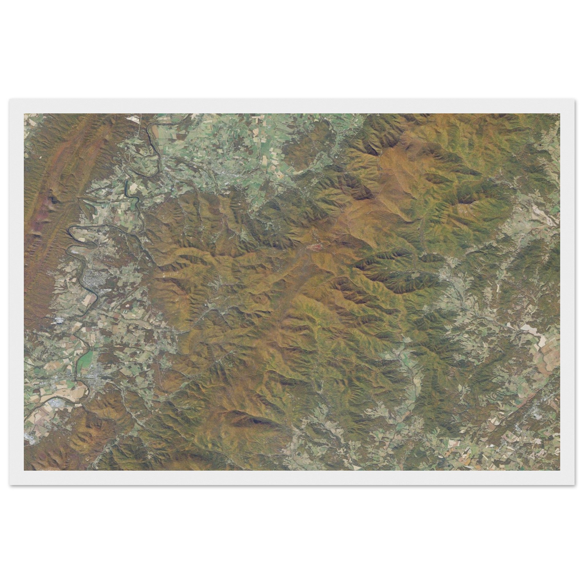 Shenandoah National Park Natural Earth Print - Ink And Atlas