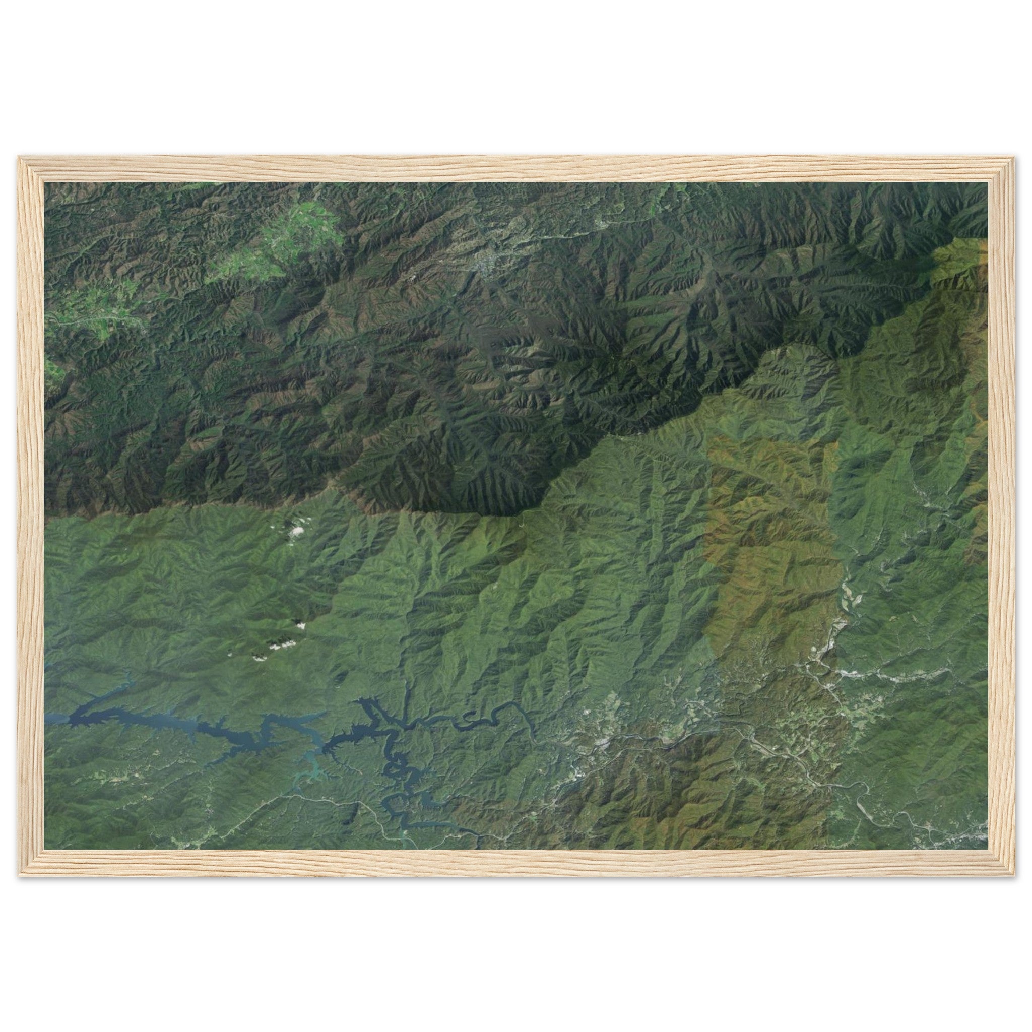 Great Smoky Mountains National Park Natural Earth Print - Ink And Atlas
