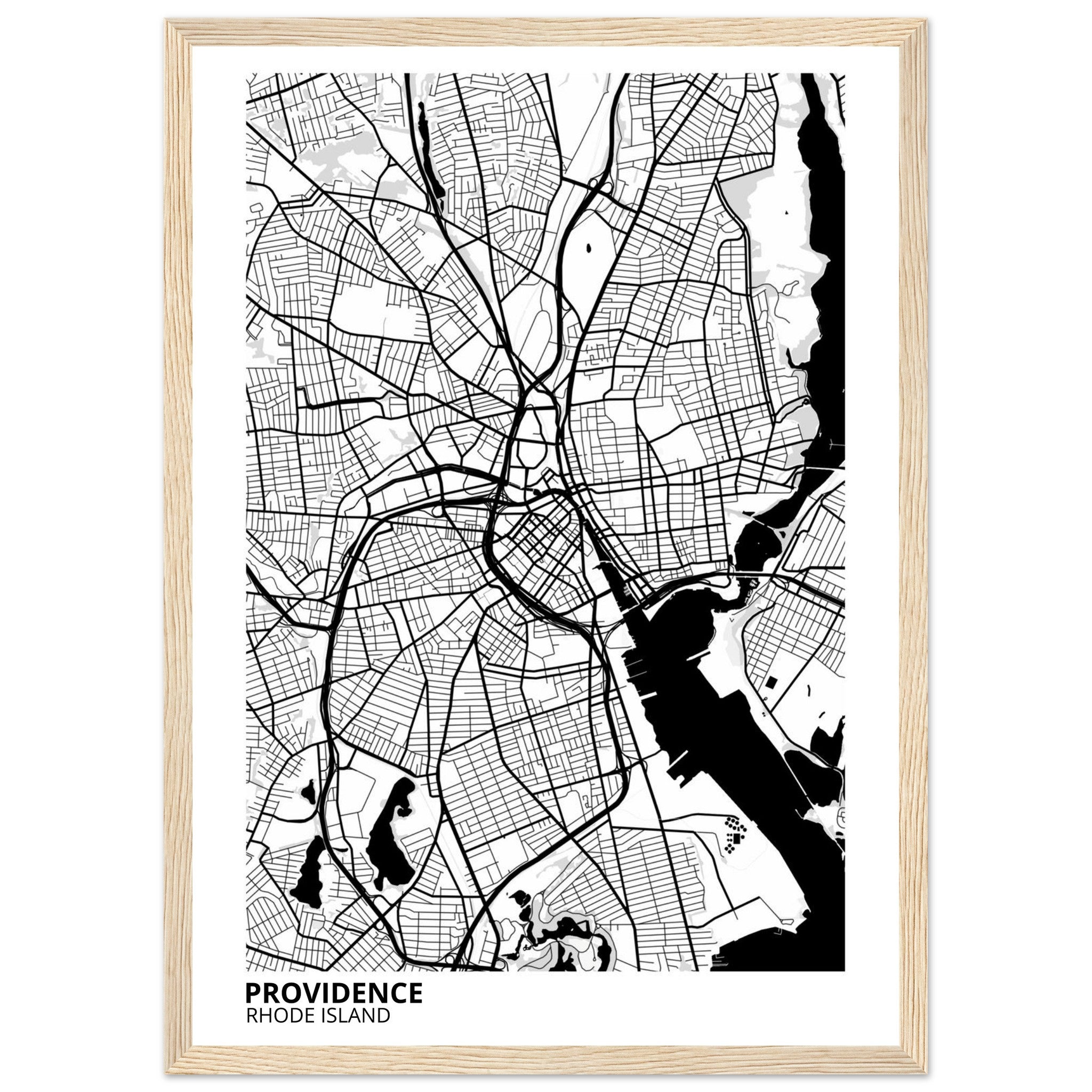 providence map poster print