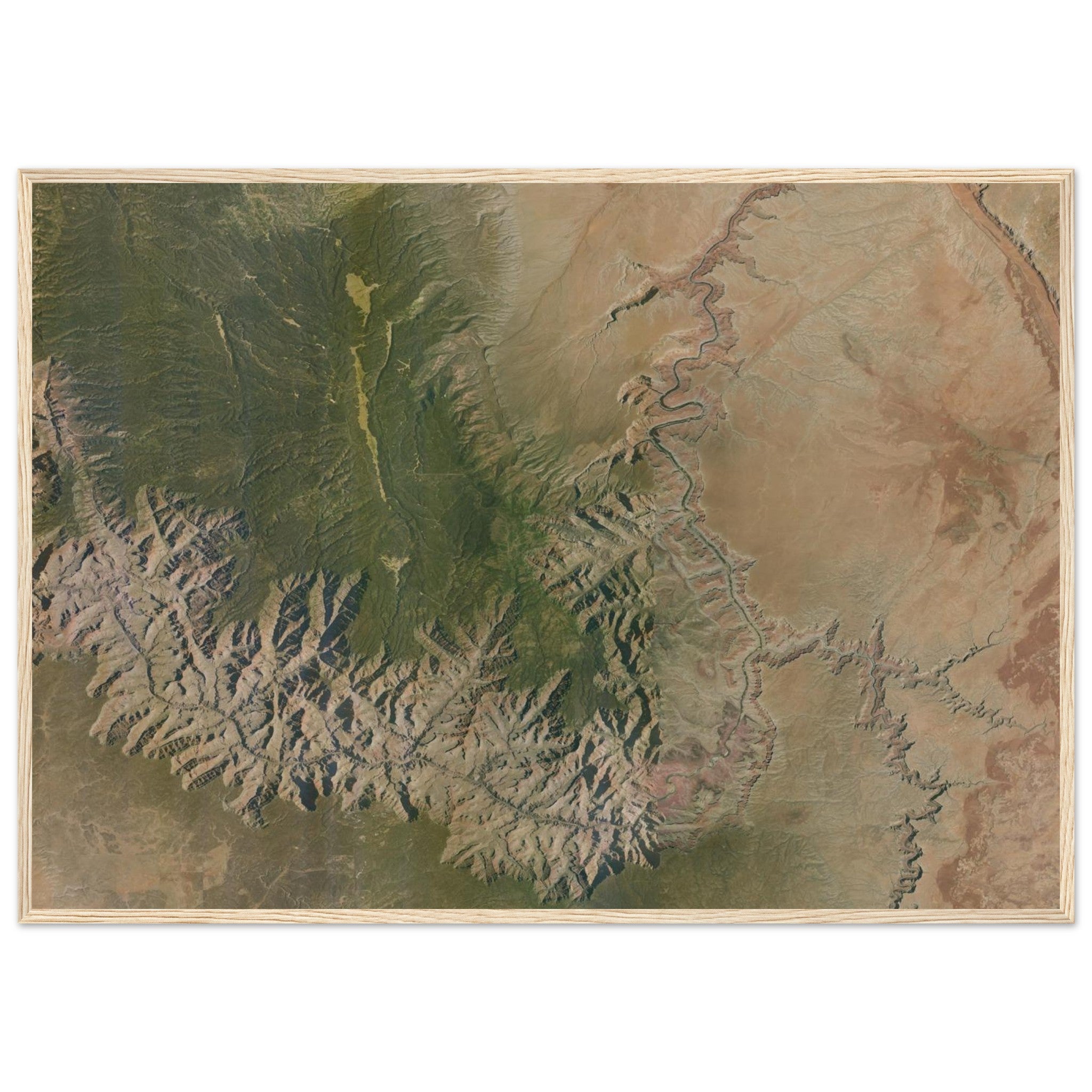 Grand Canyon National Park Natural Earth Print - Ink And Atlas