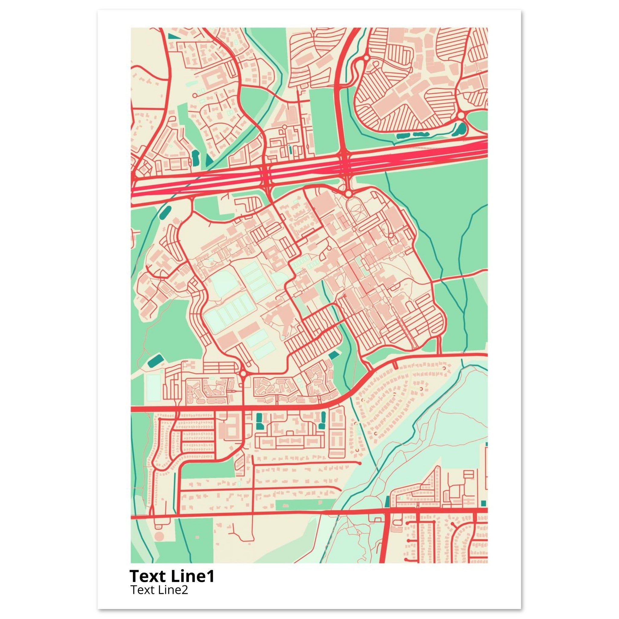 The University of Texas San Antonio Campus Map Poster | Alumni Gift - Ink And Atlas