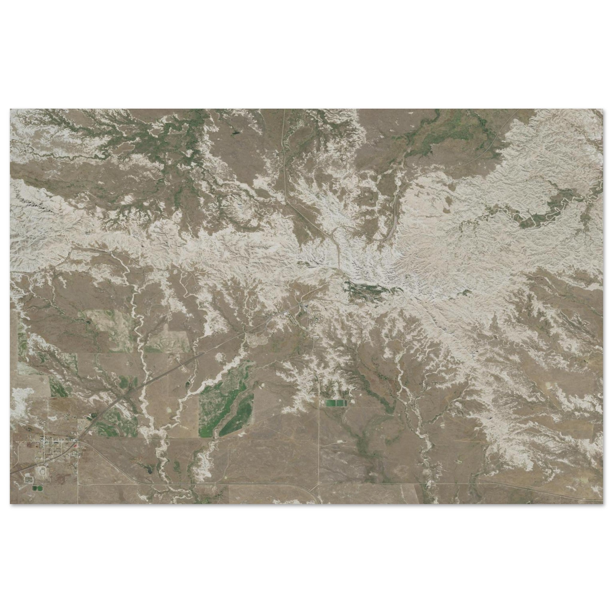Badlands National Park Natural Earth Print - Ink And Atlas