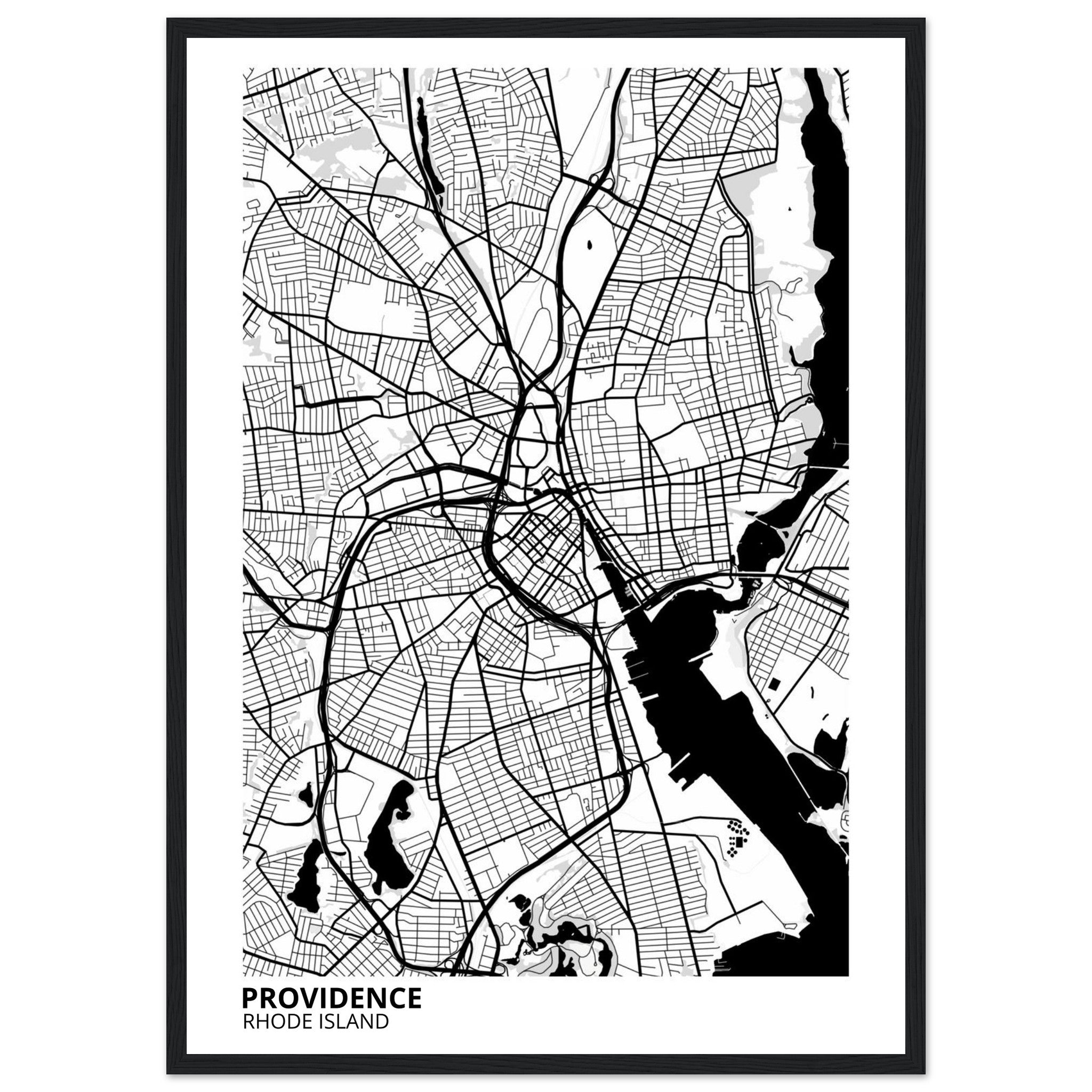 providence map poster print