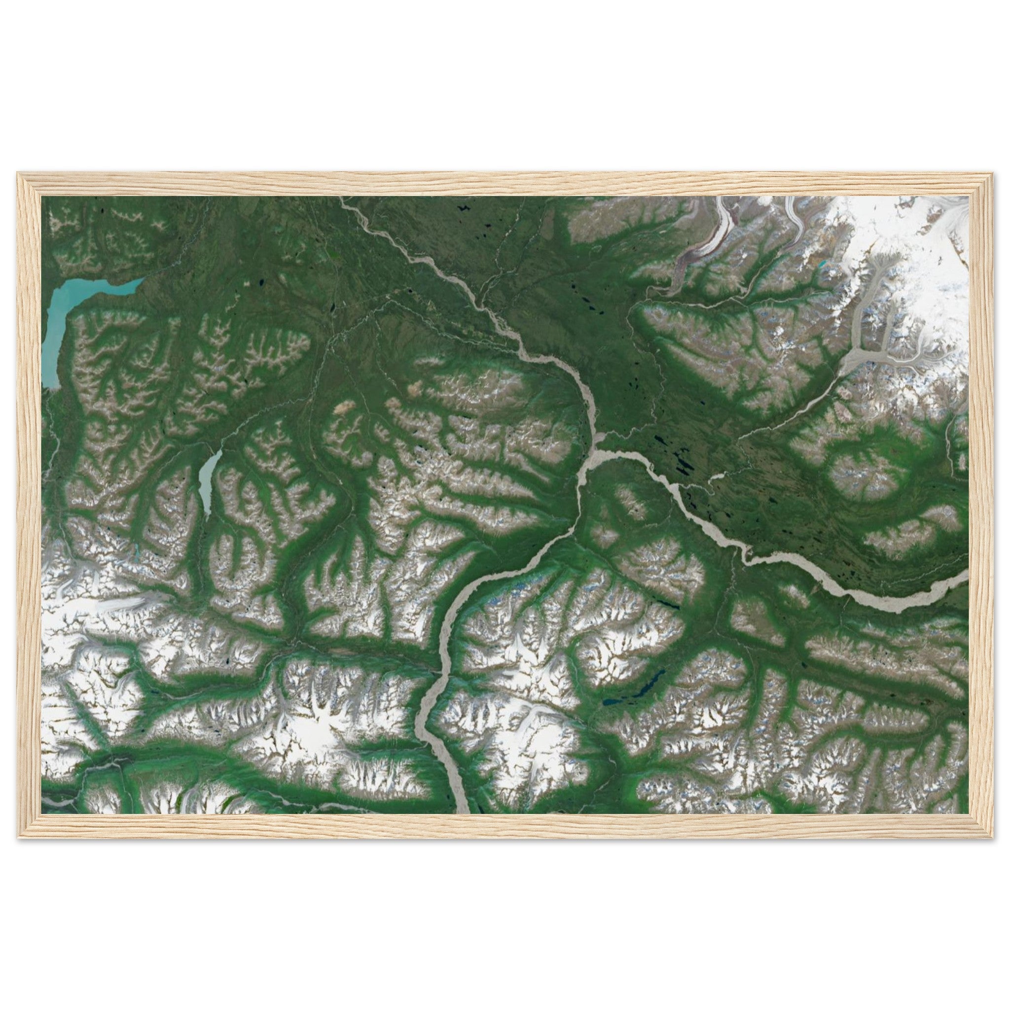 Wrangell–St. Elias National Park Natural Earth Print - Ink And Atlas