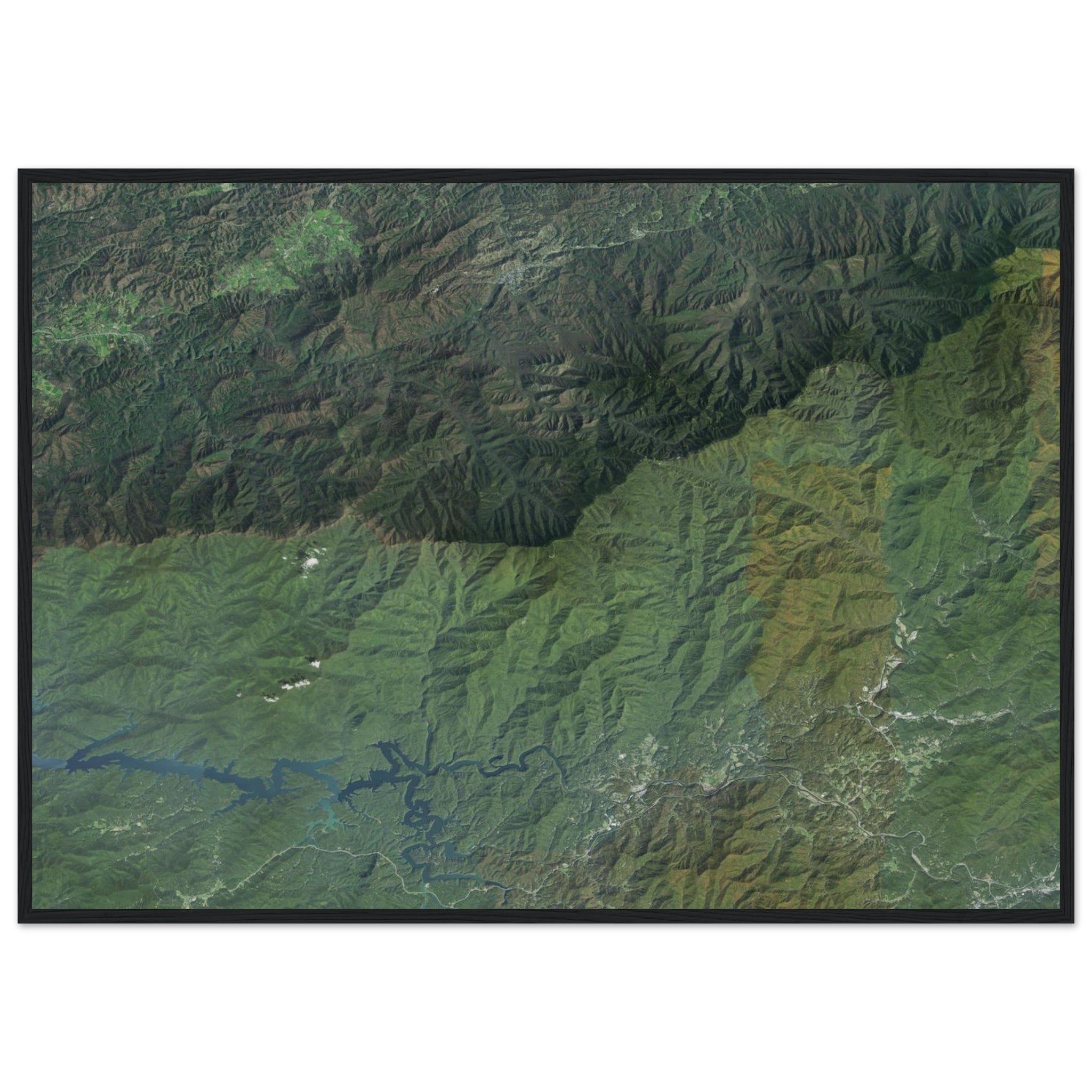Great Smoky Mountains National Park Natural Earth Print - Ink And Atlas