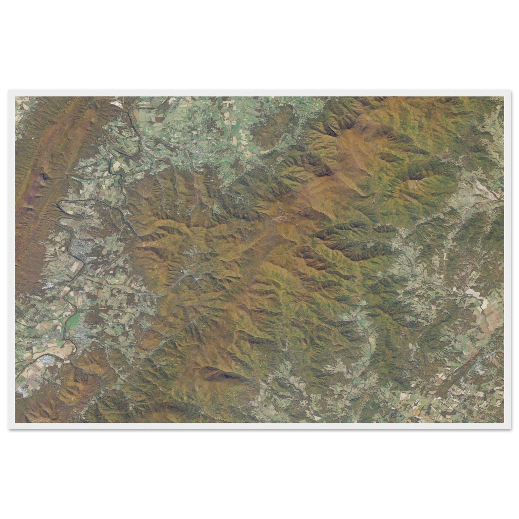 Shenandoah National Park Natural Earth Print - Ink And Atlas