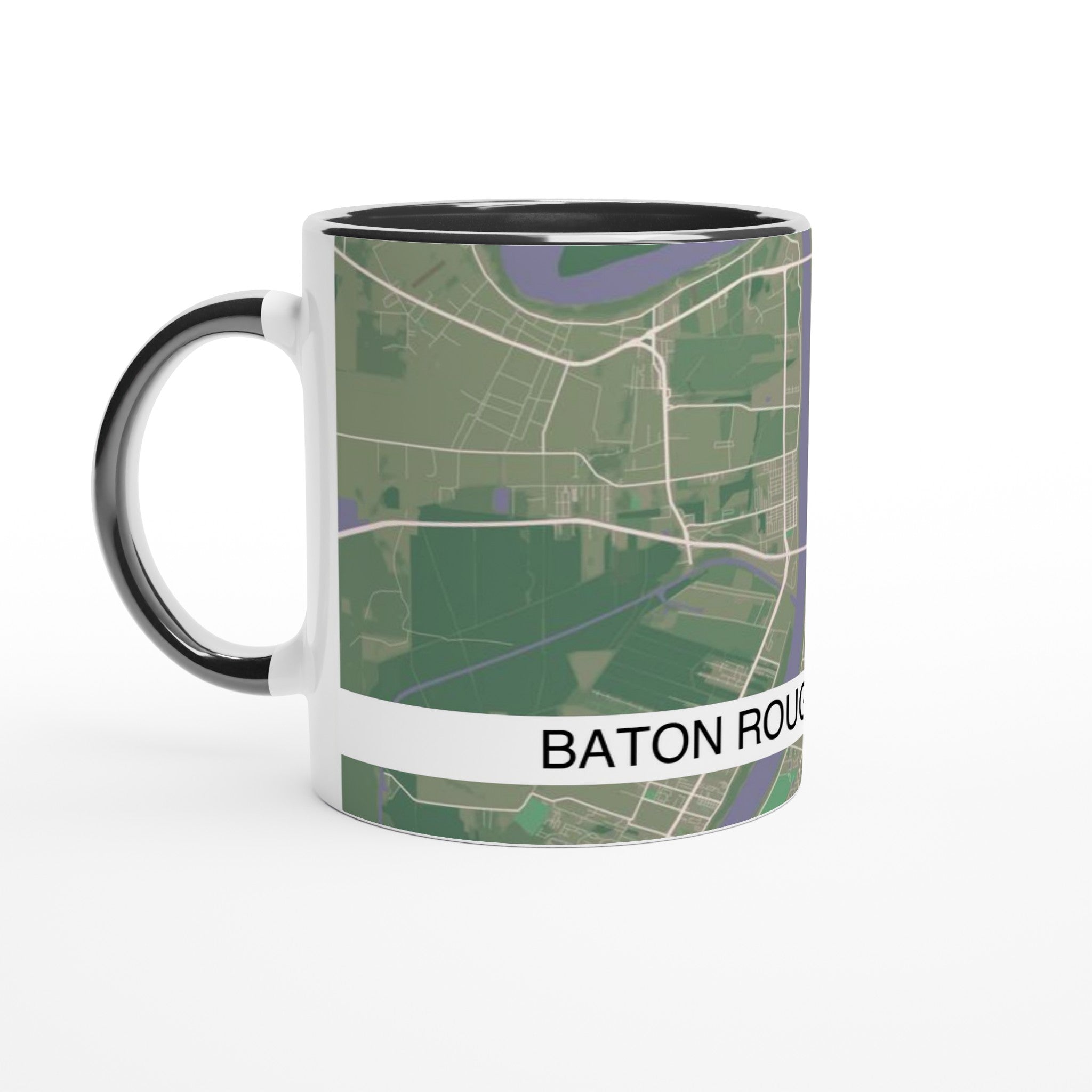 baton rouge modern city map mug 11oz