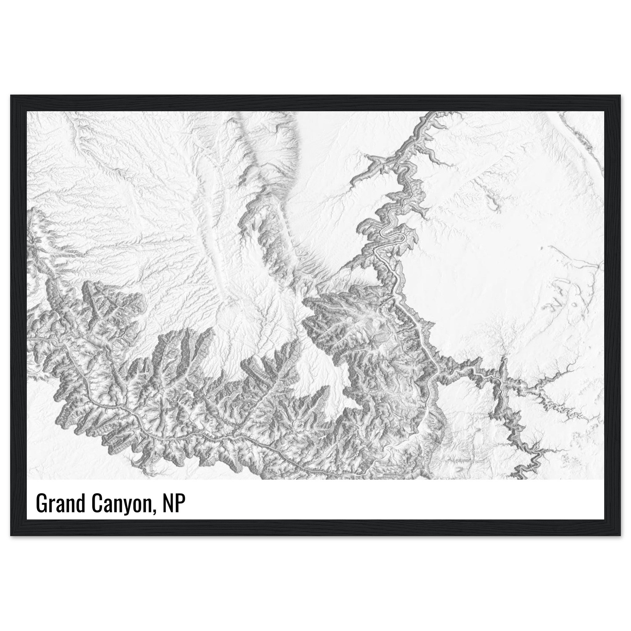 custom shaded relief print