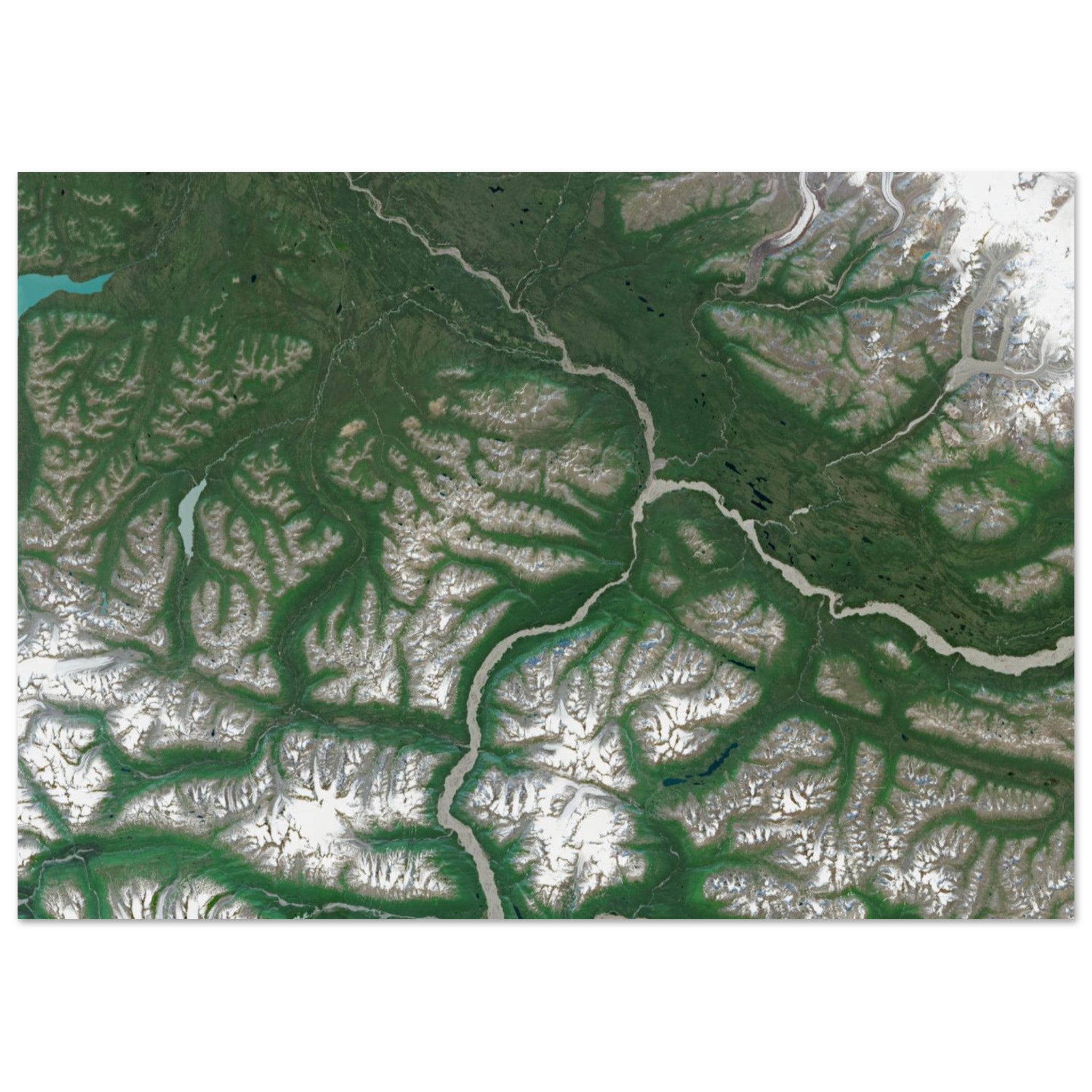 Wrangell–St. Elias National Park Natural Earth Print - Ink And Atlas