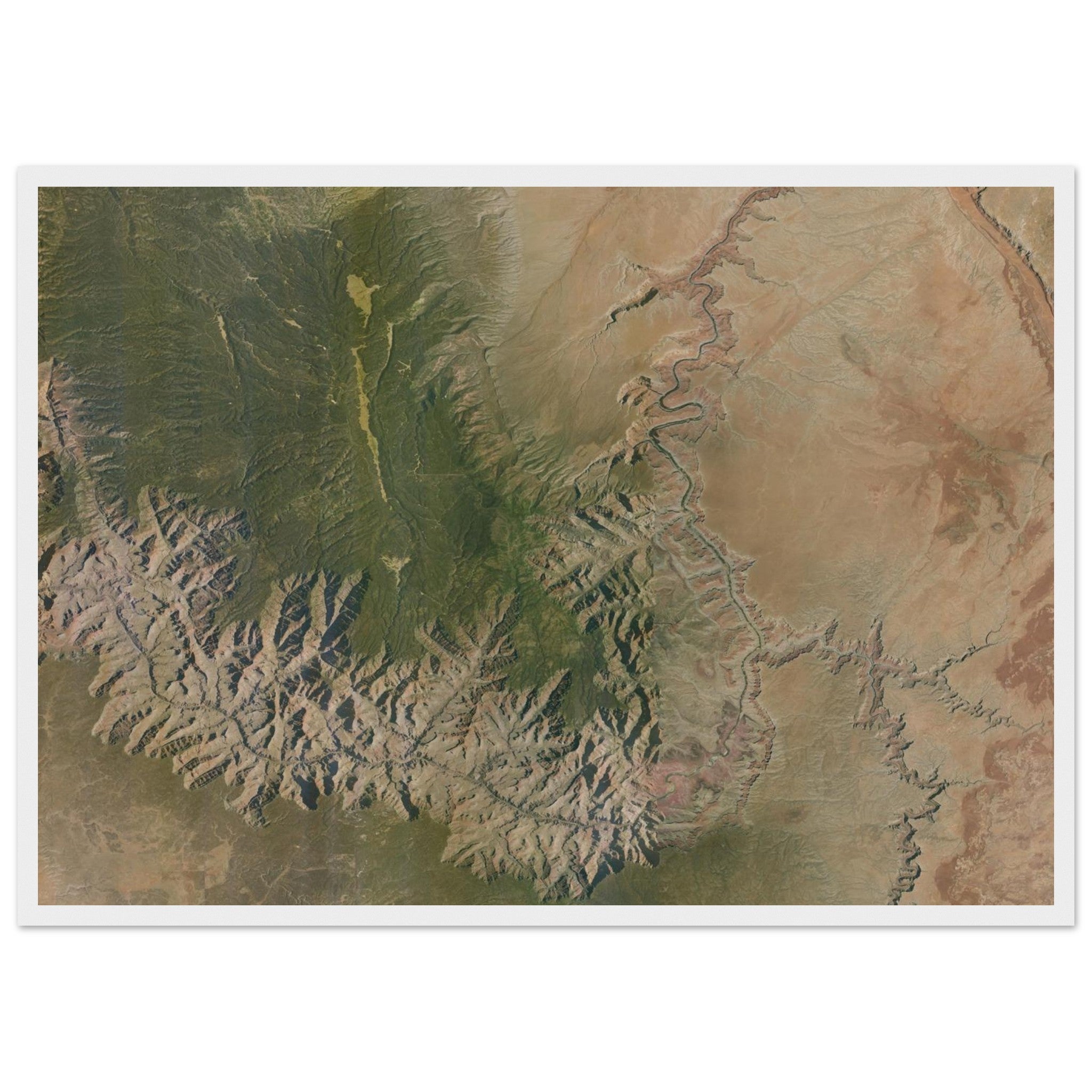 Grand Canyon National Park Natural Earth Print - Ink And Atlas
