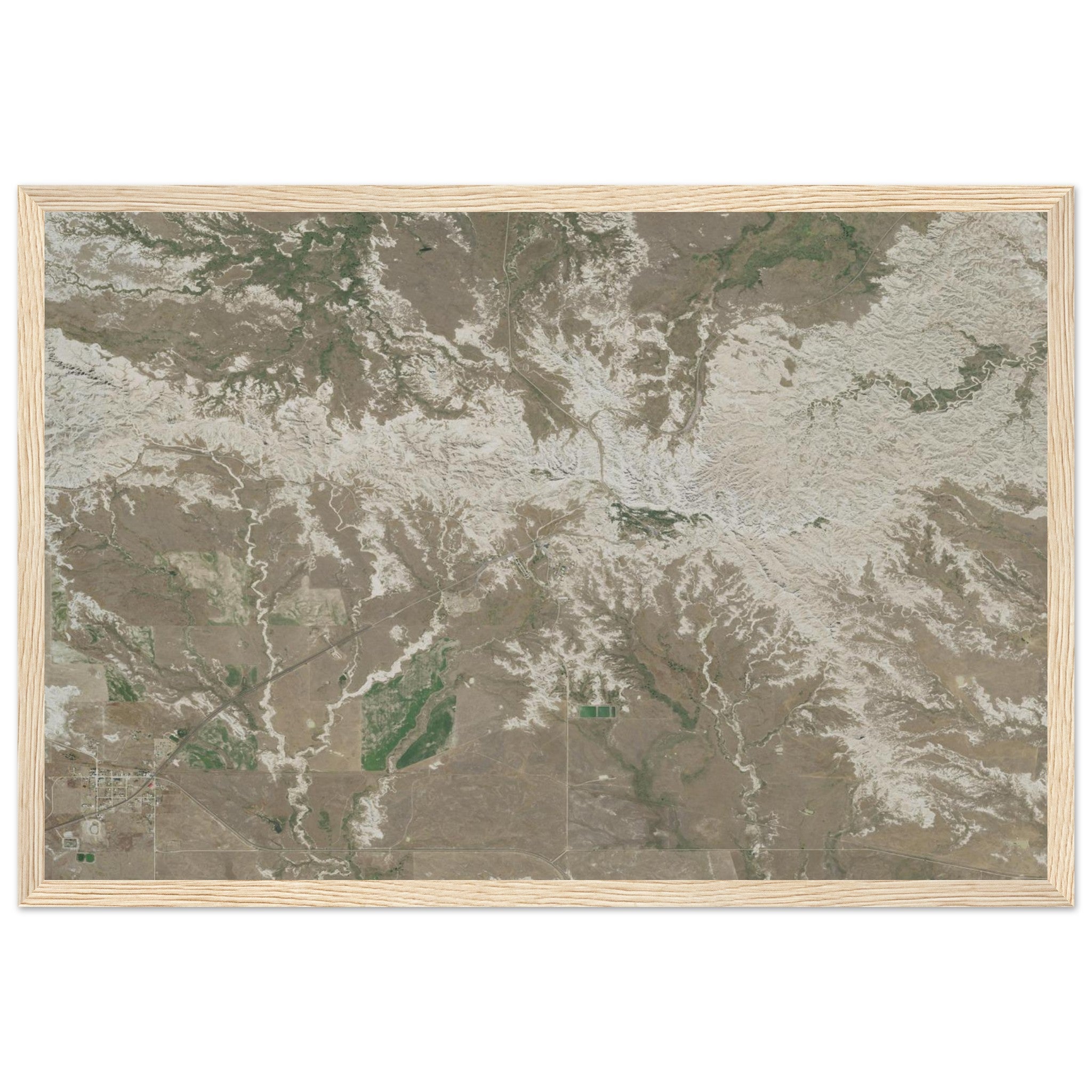 Badlands National Park Natural Earth Print - Ink And Atlas