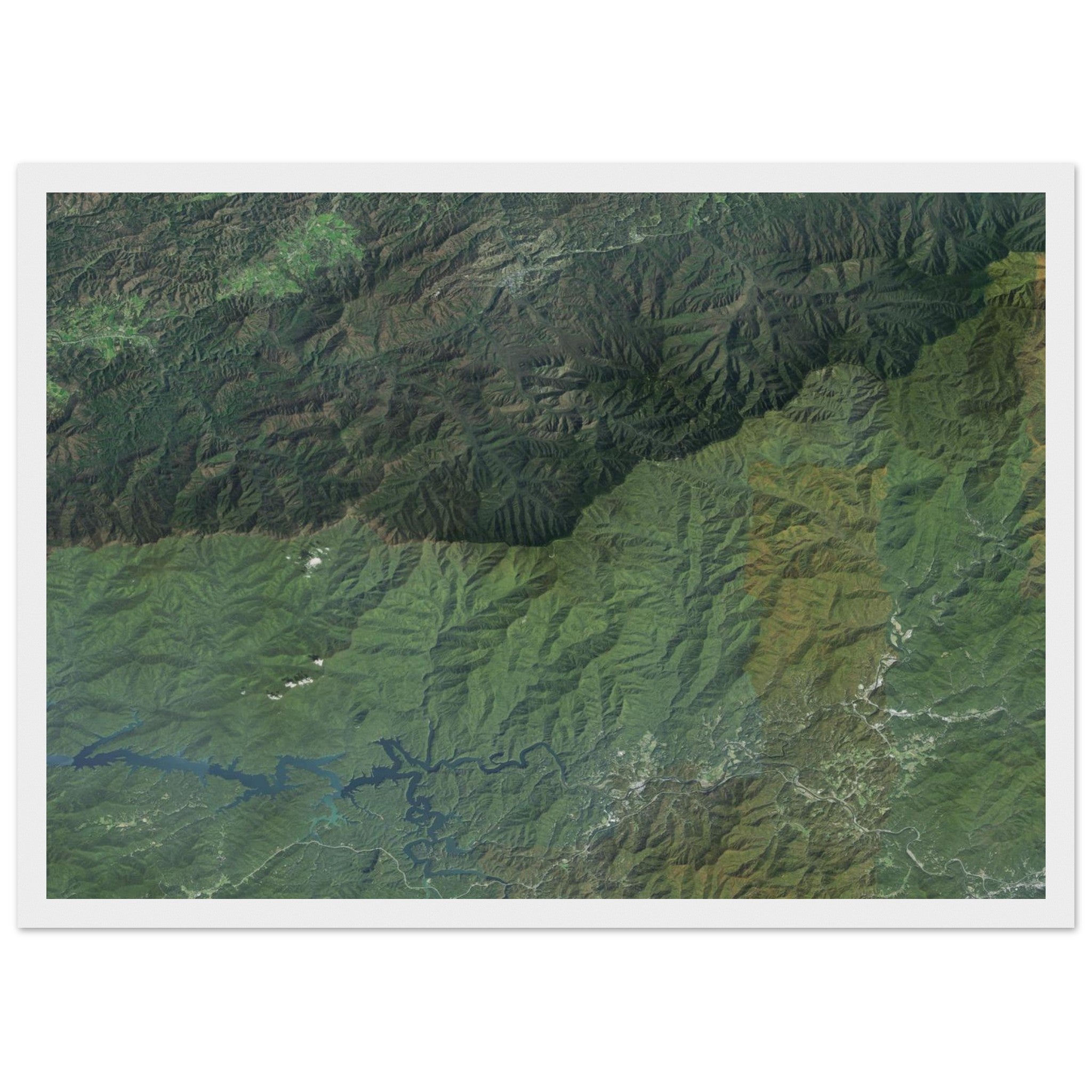 Great Smoky Mountains National Park Natural Earth Print - Ink And Atlas