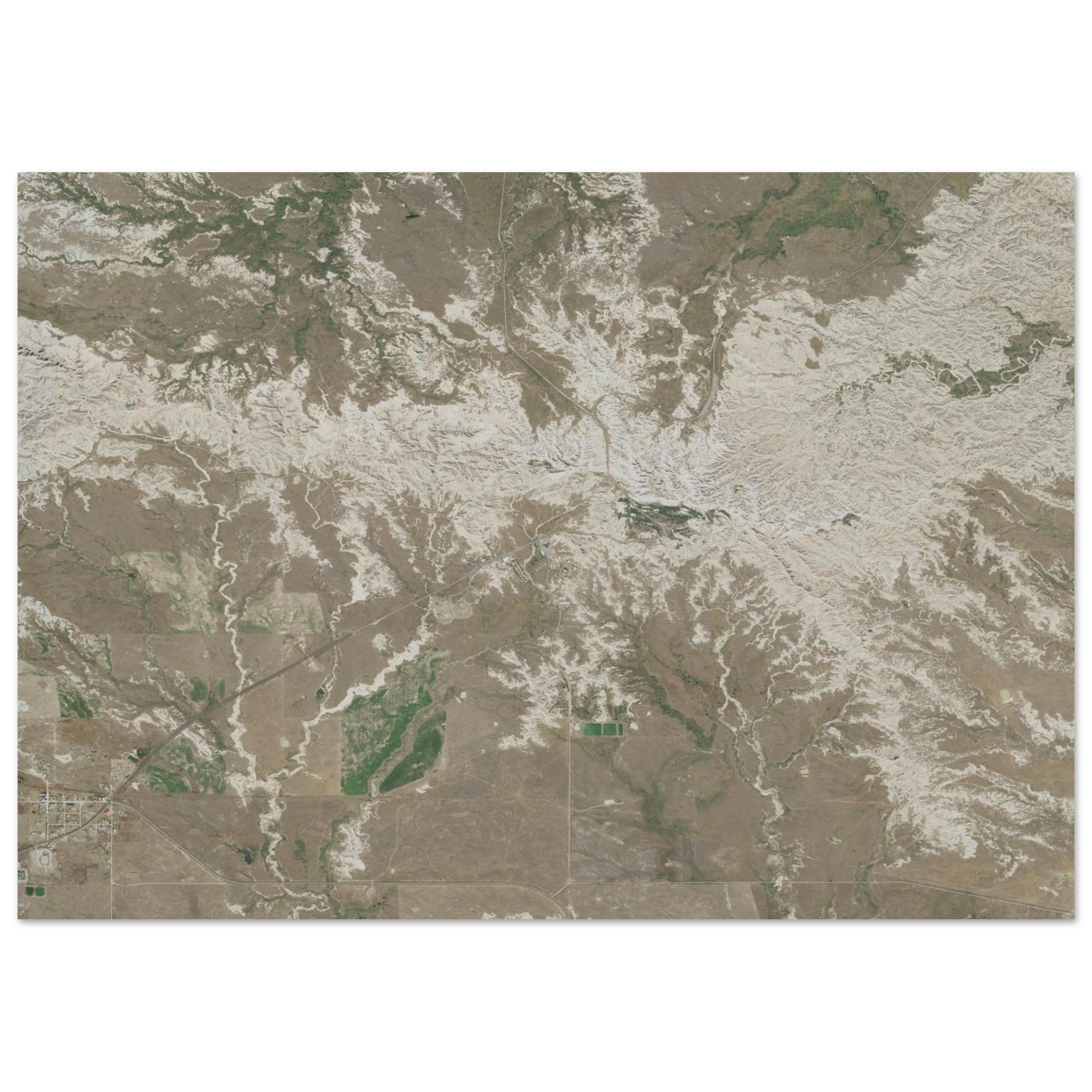Badlands National Park Natural Earth Print - Ink And Atlas