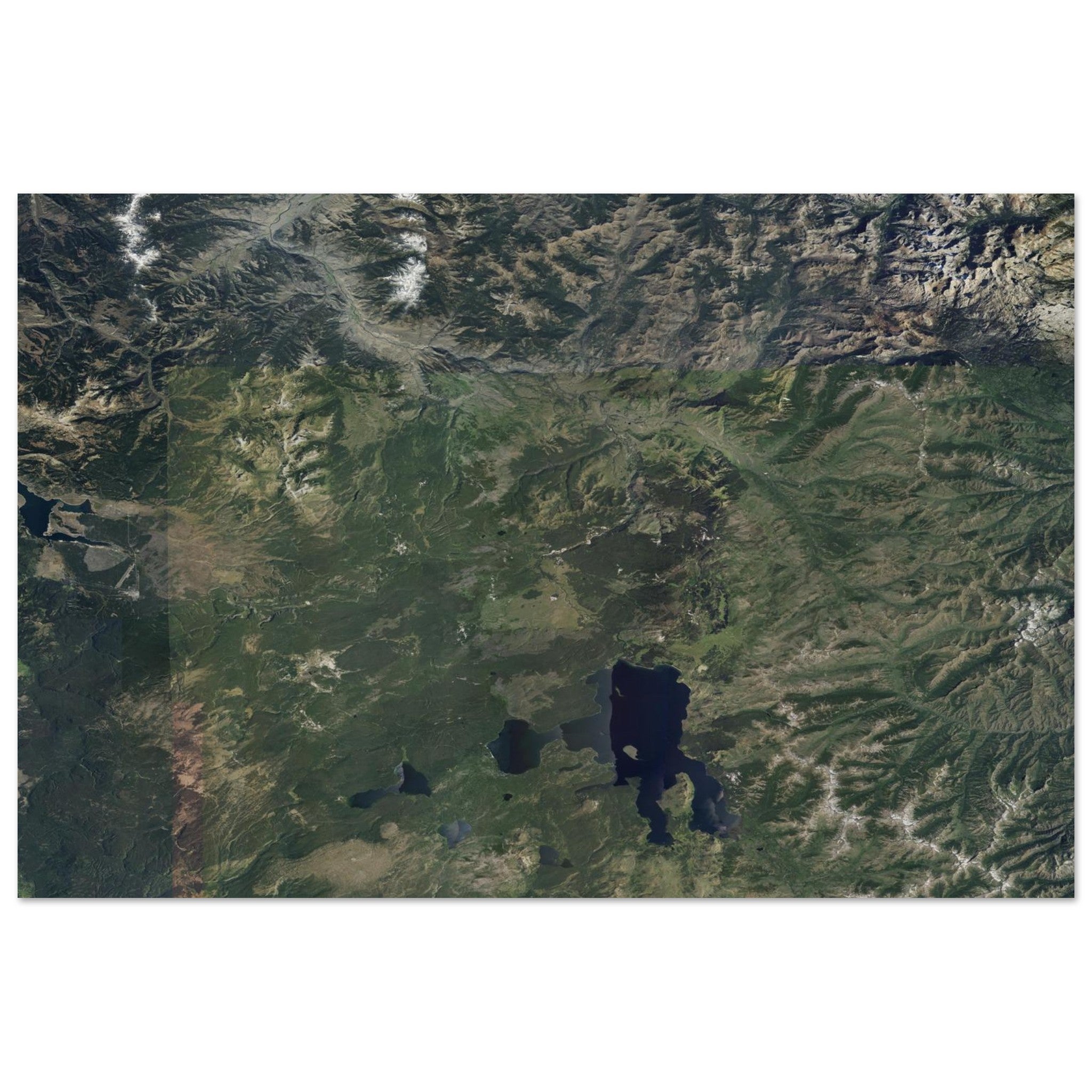 Yellowstone National Park Natural Earth Print - Ink And Atlas