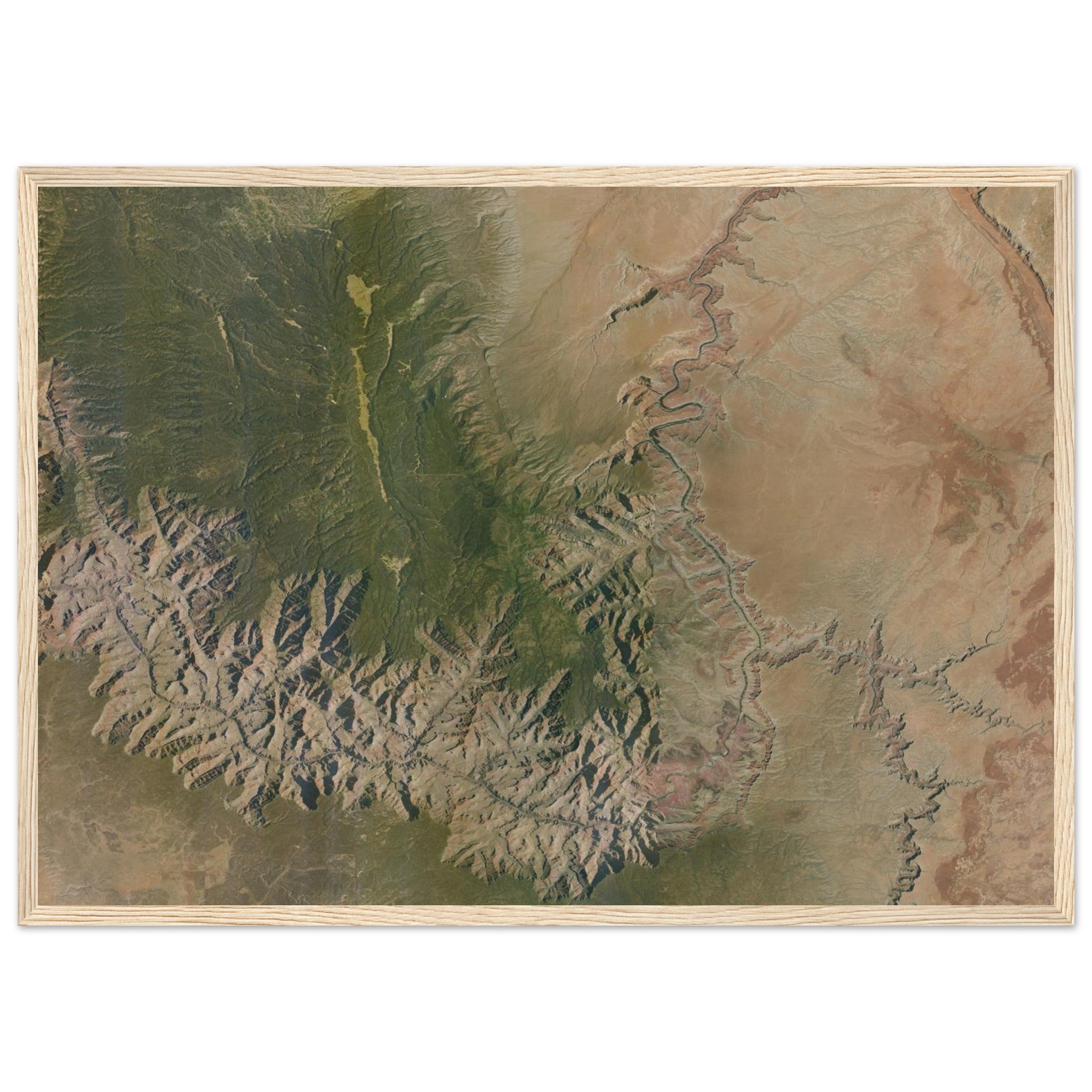 Grand Canyon National Park Natural Earth Print - Ink And Atlas