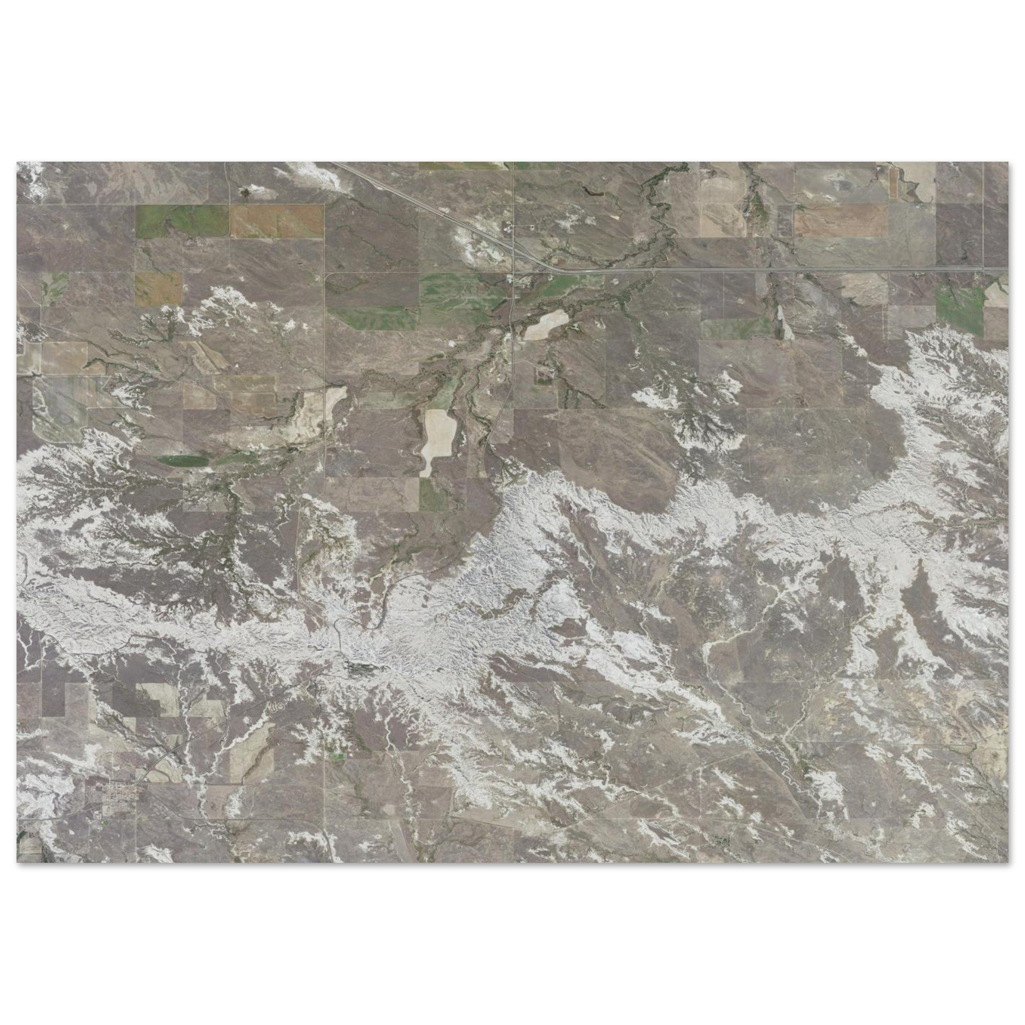 Theodore Roosevelt National Park Natural Earth Print - Ink And Atlas