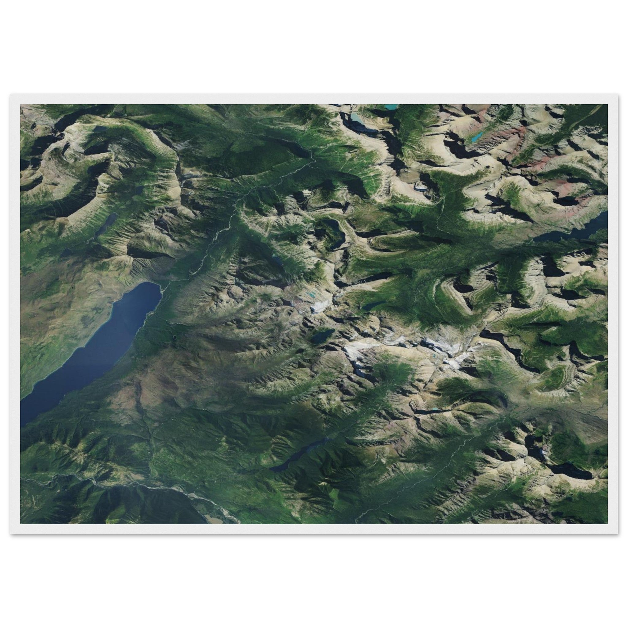 Glacier National Park Natural Earth Print - Ink And Atlas
