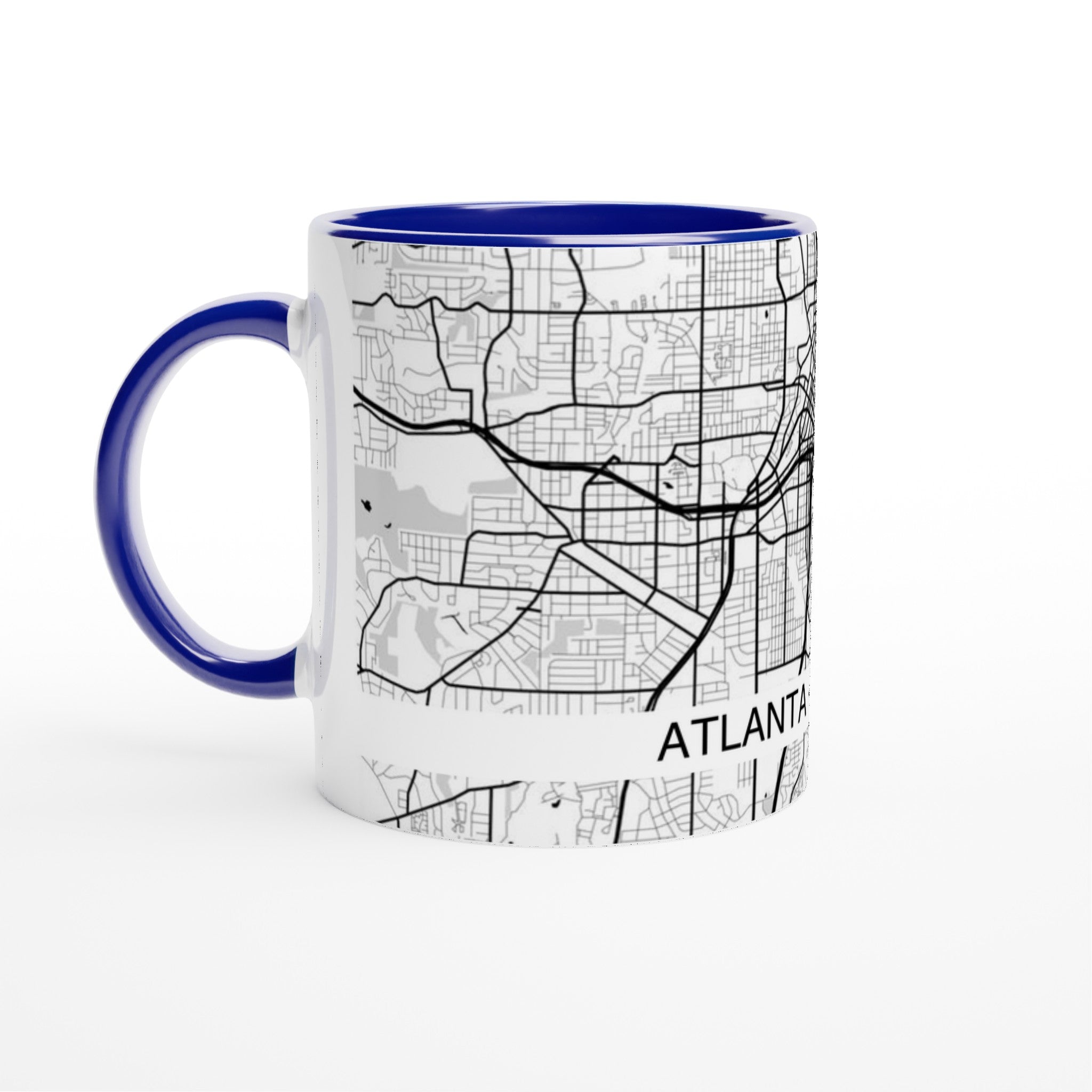 Atlanta Georgia Modern City Map Mug (11oz) - Ink And Atlas