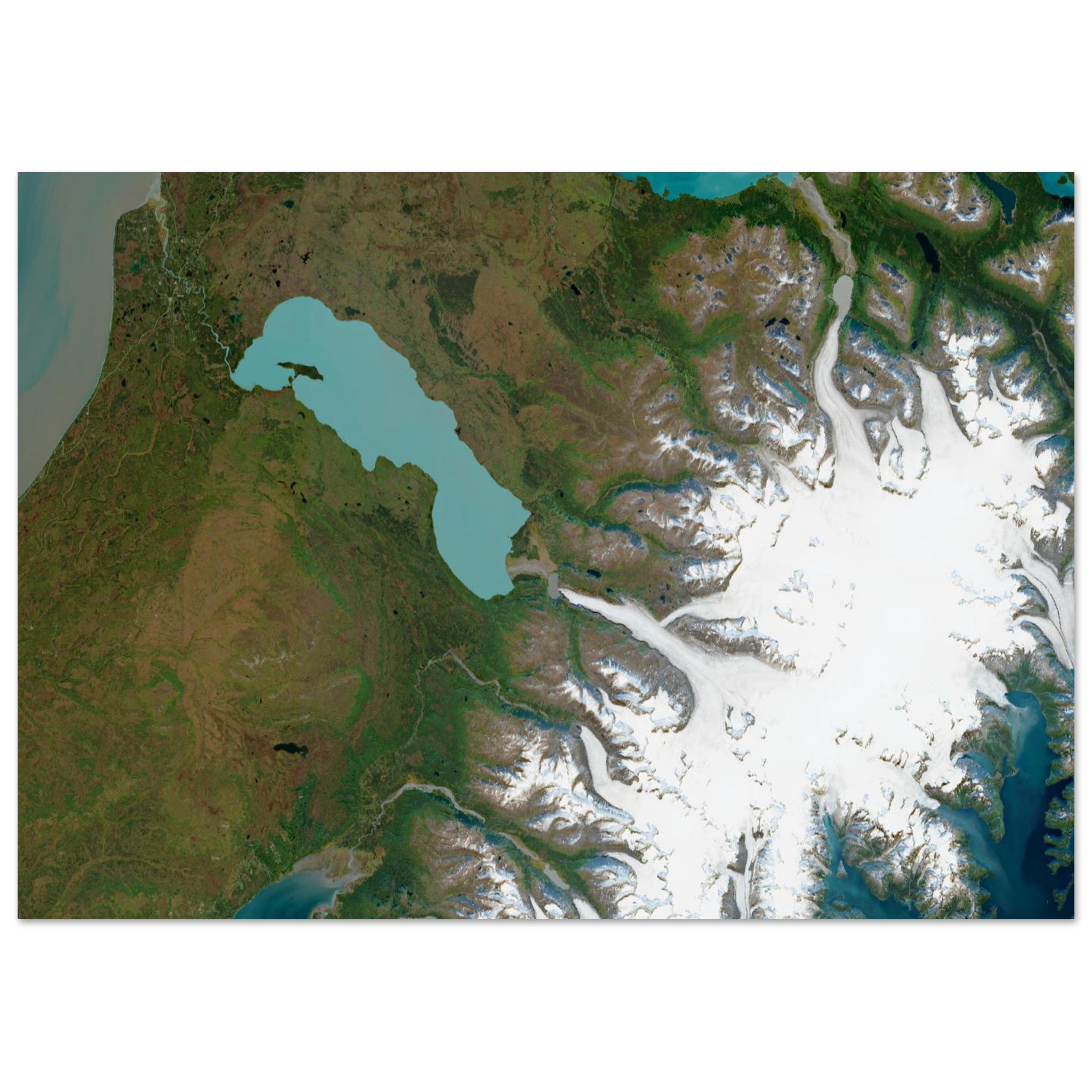 Kenai Fjords National Park Natural Earth Print - Ink And Atlas