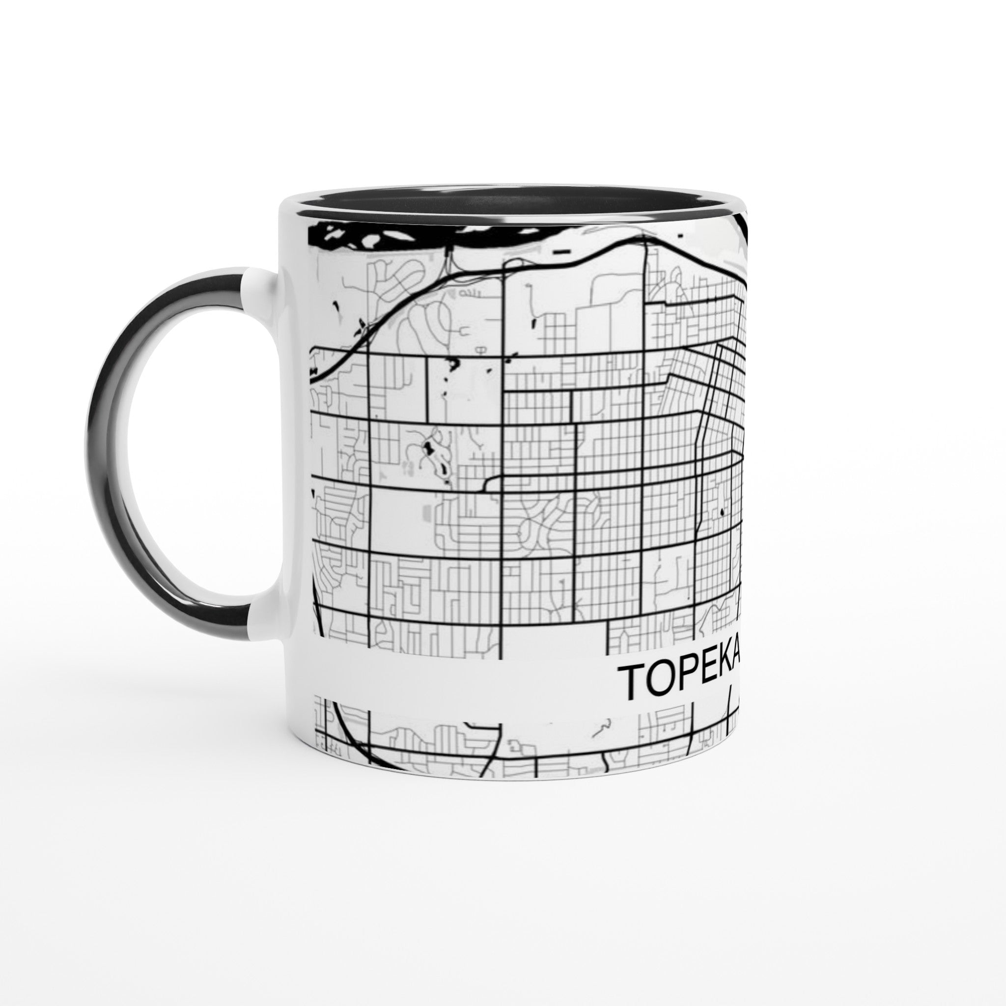 Topeka Modern City Map Mug (11oz) - Ink And Atlas