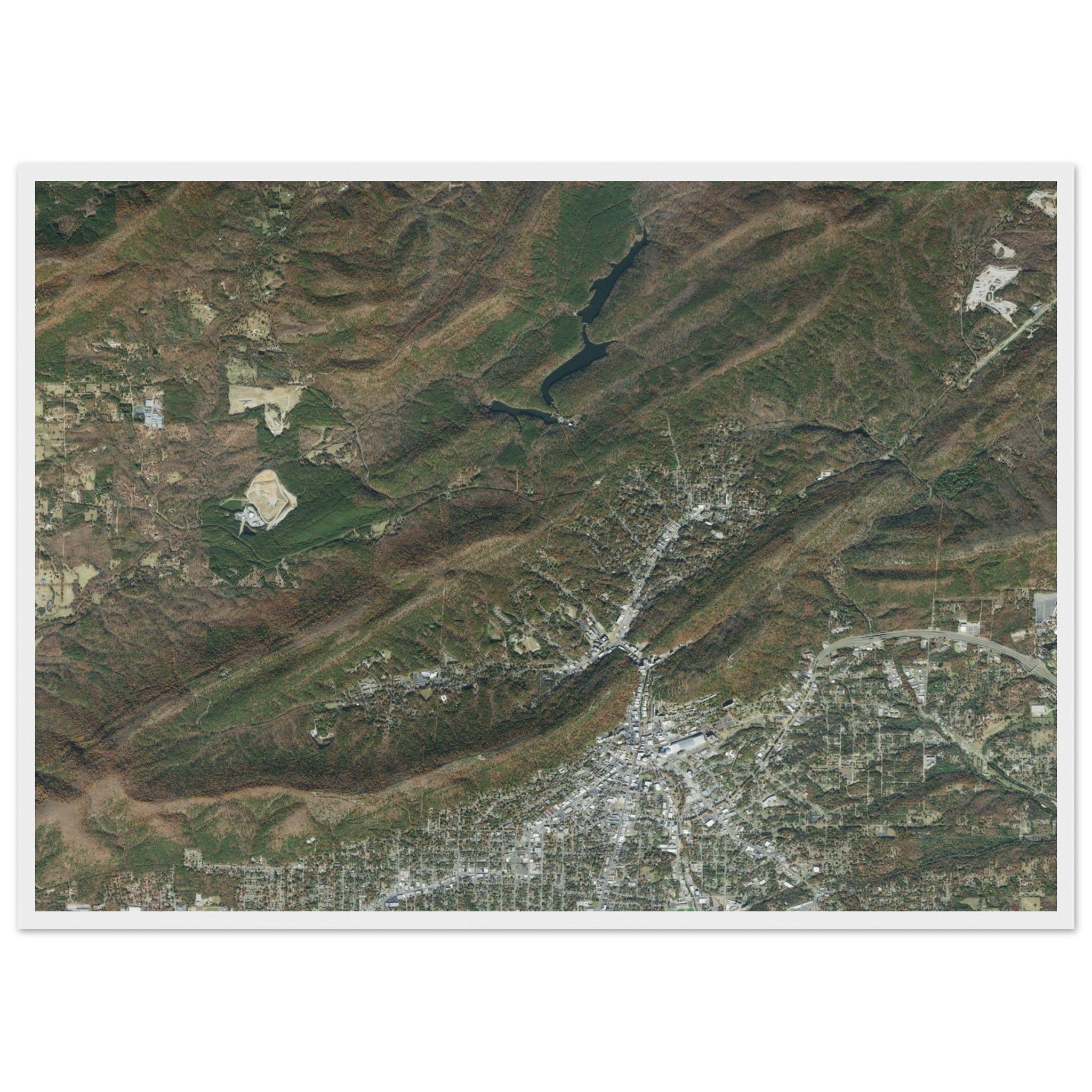 Hot Springs National Park Natural Earth Print - Ink And Atlas