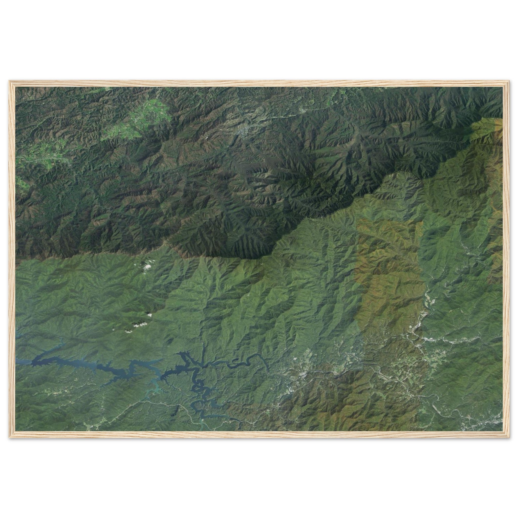 Great Smoky Mountains National Park Natural Earth Print - Ink And Atlas